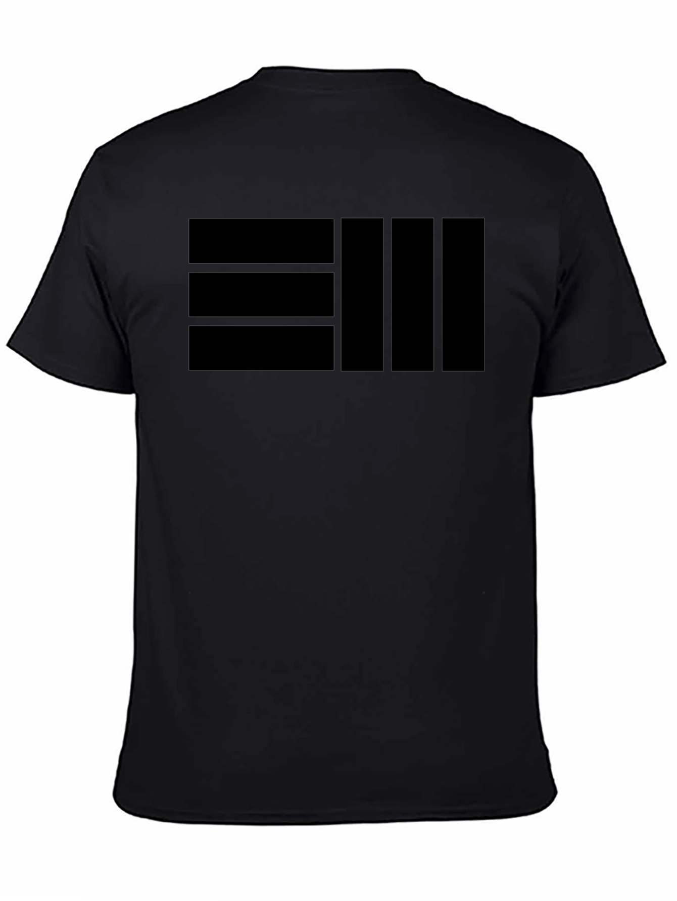 Modern Black Graphic Tee - Minimalist Design
