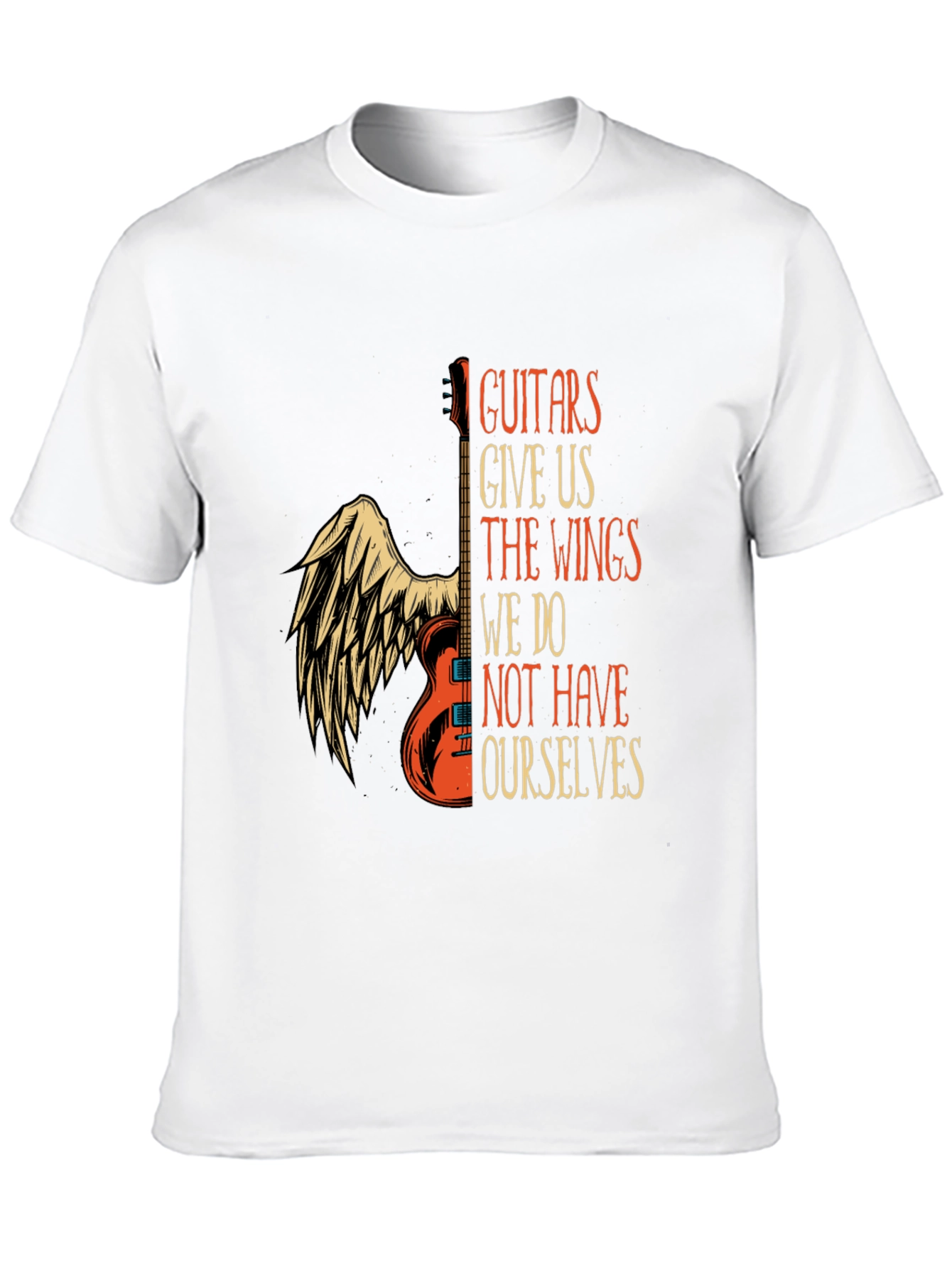 Guitar Wings Graphic T-Shirt: Music Lovers Tee