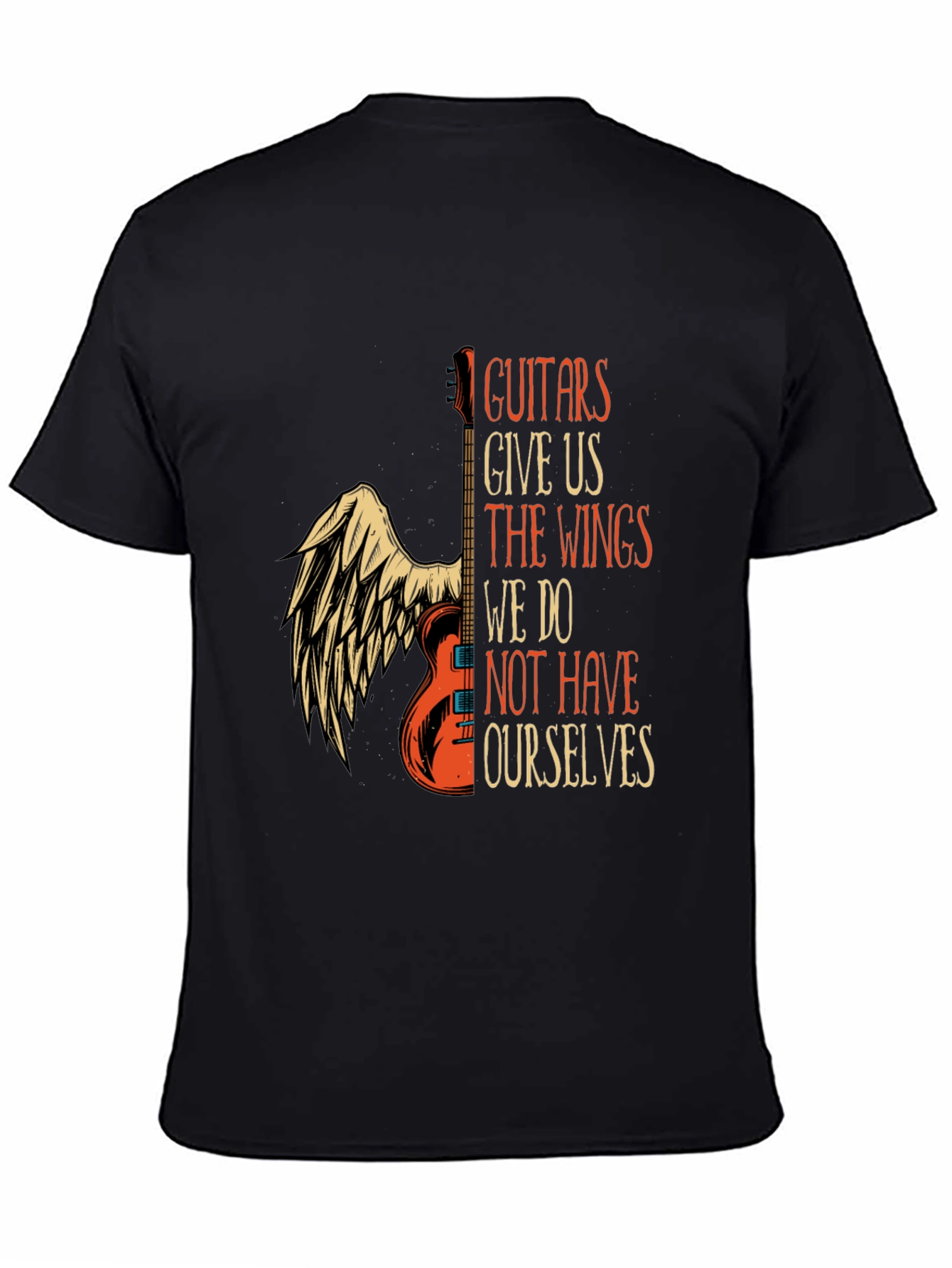 Guitar Wings Graphic T-Shirt: Music Lovers Tee
