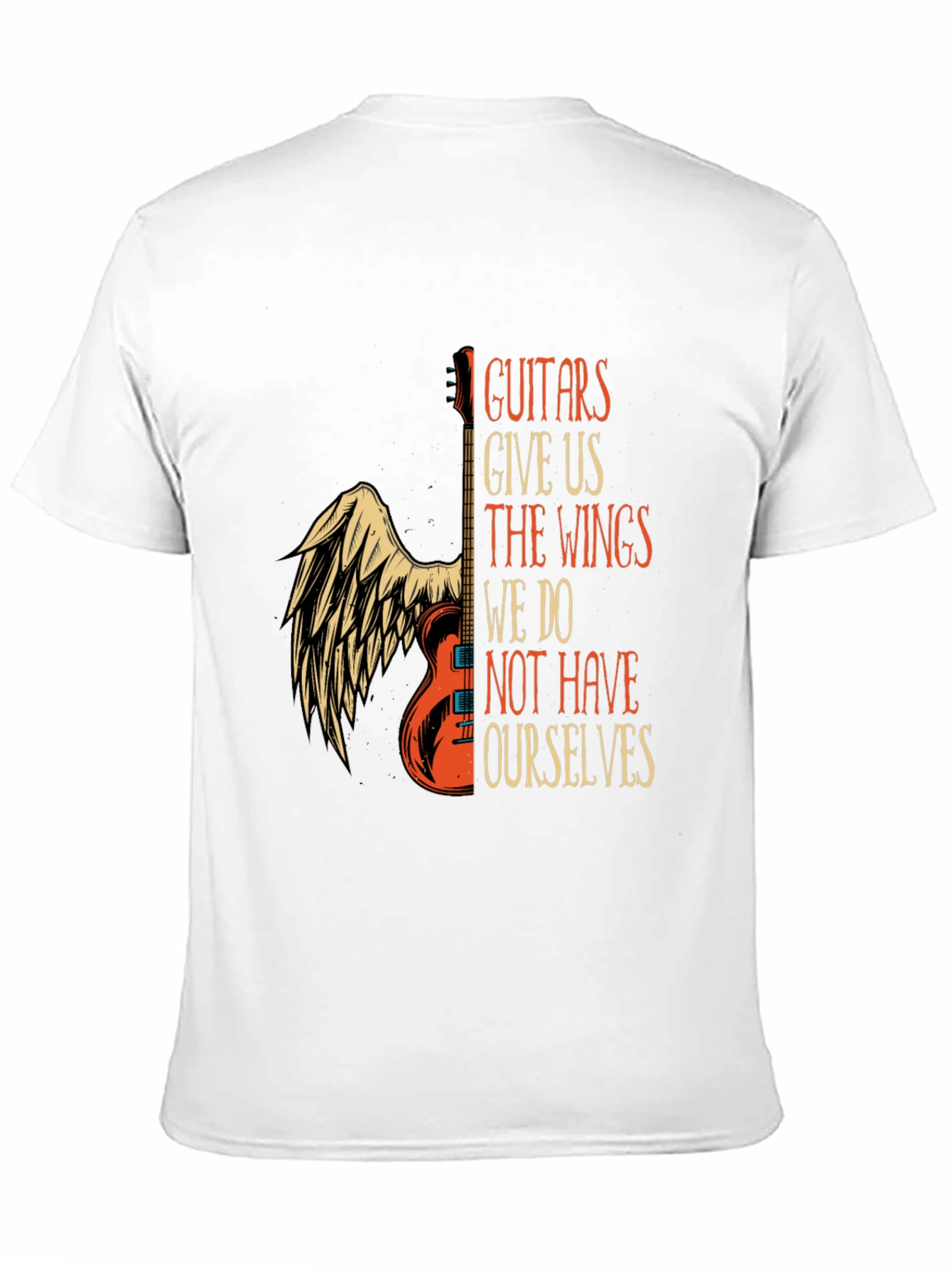 Guitar Wings Graphic T-Shirt: Music Lovers Tee