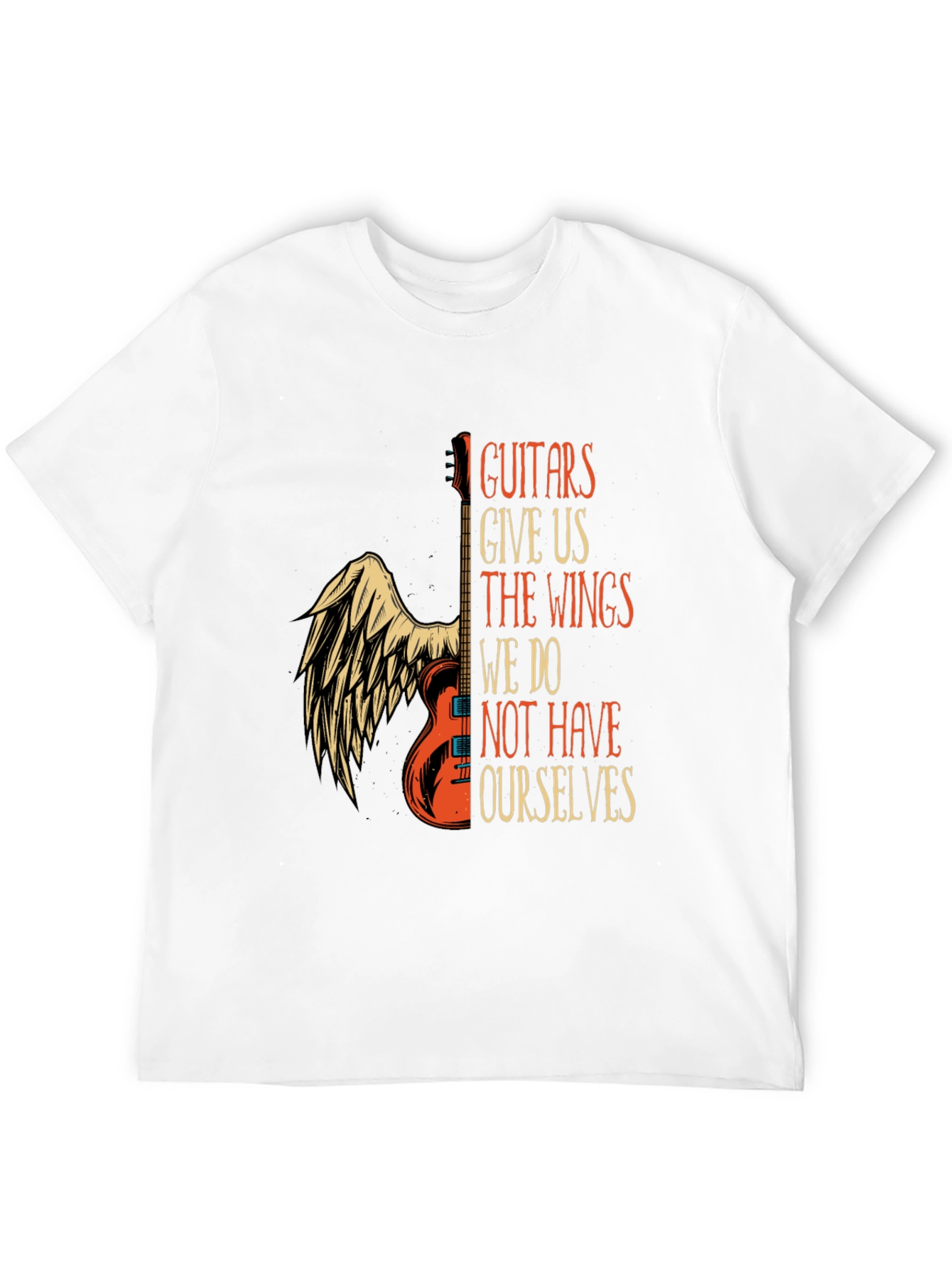 Guitar Wings Graphic T-Shirt: Music Lovers Tee
