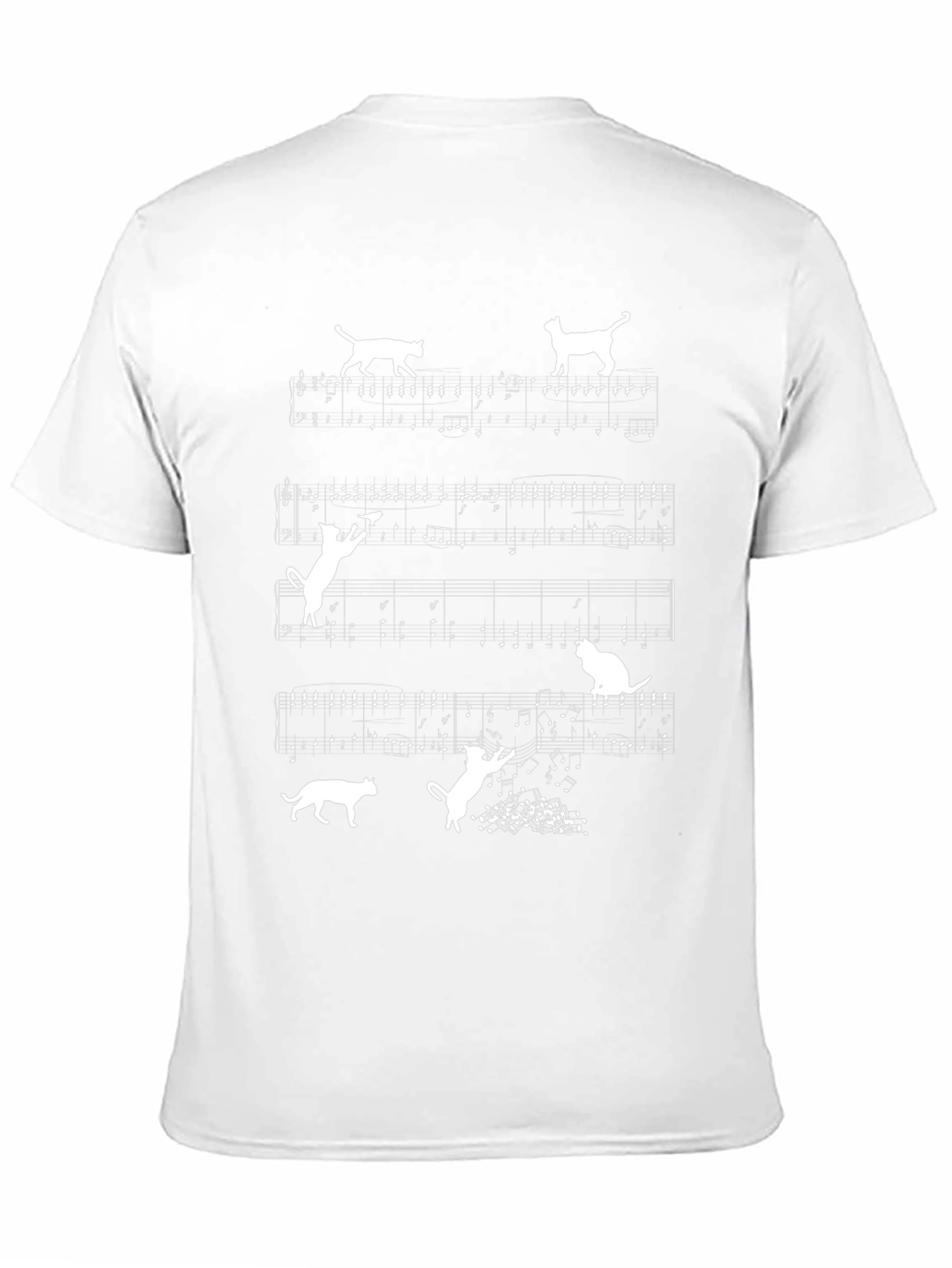 Musical Cats T-Shirt - Black Cotton Tee