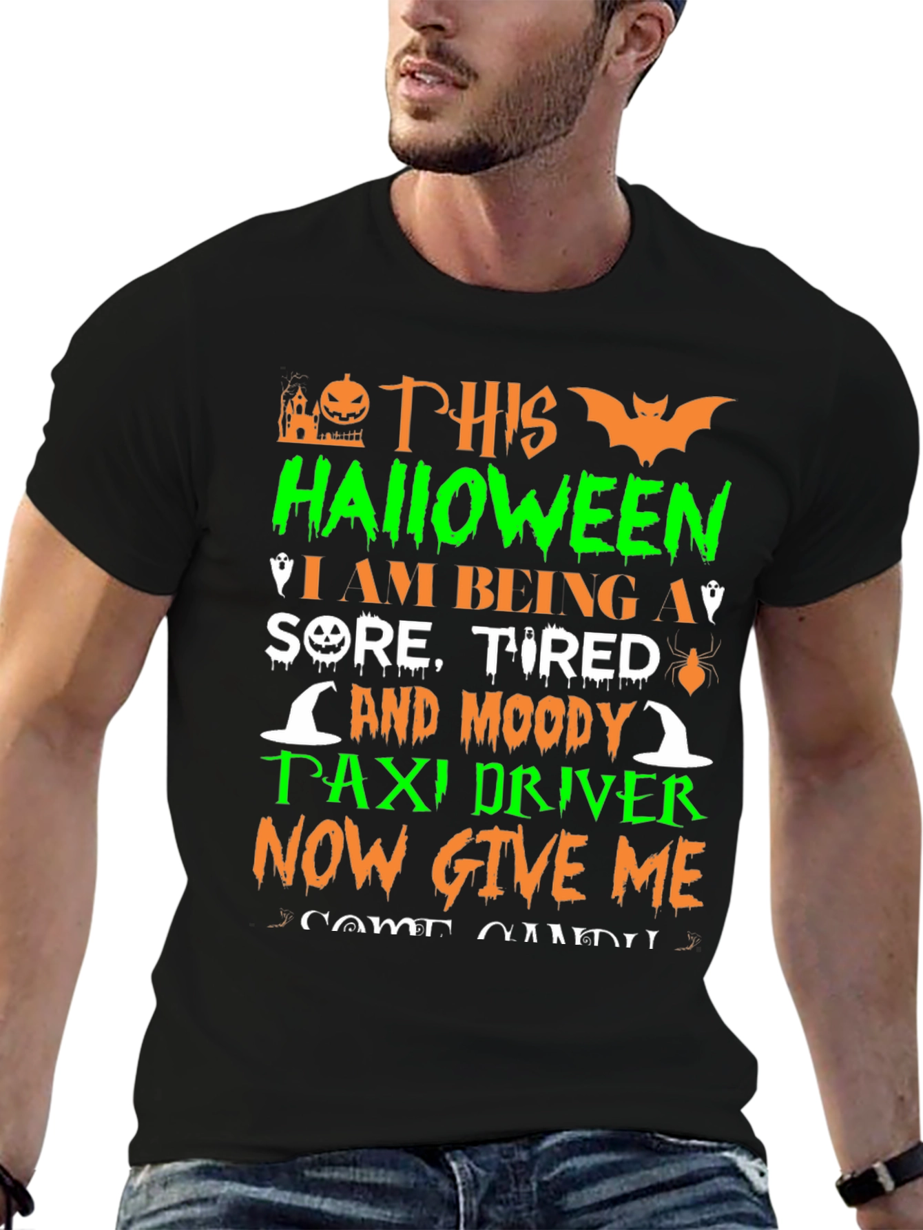Halloween Taxi Driver T-Shirt