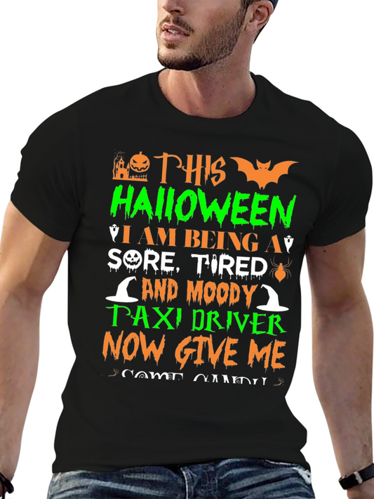 Halloween Taxi Driver T-Shirt