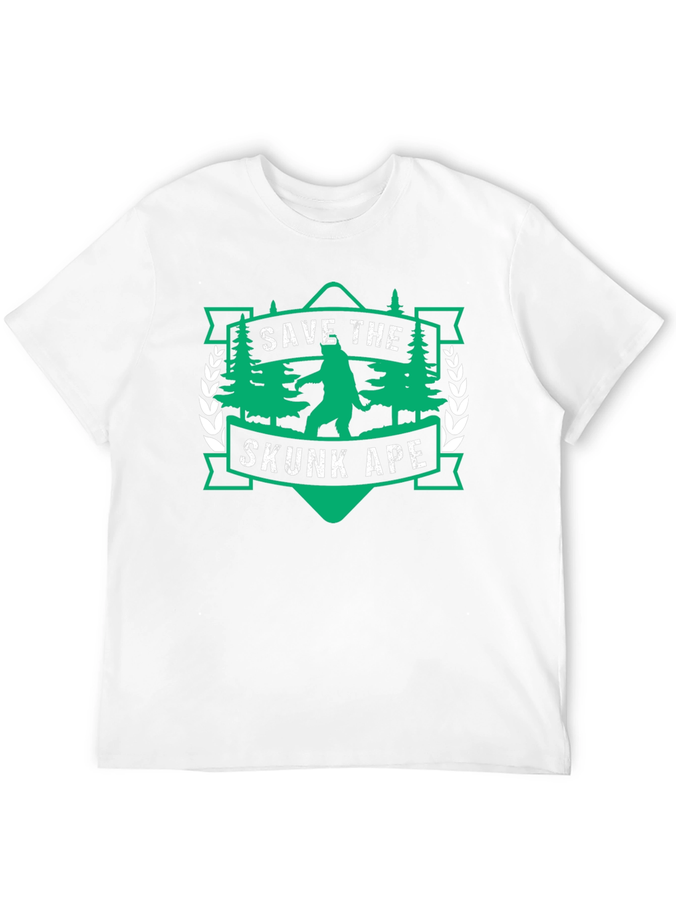 Save the Skunk Ape Graphic Tee - Black T-Shirt