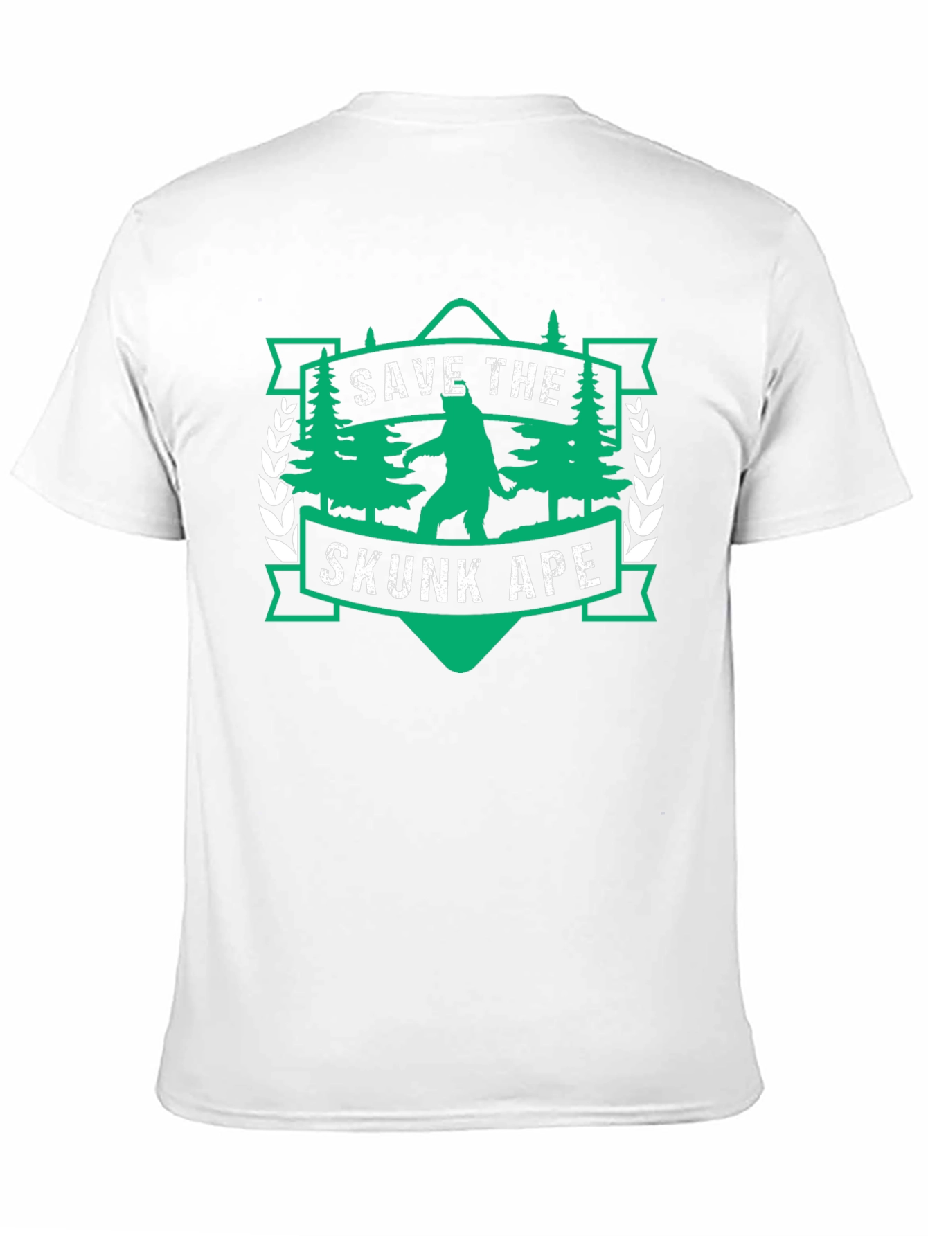 Save the Skunk Ape Graphic Tee - Black T-Shirt