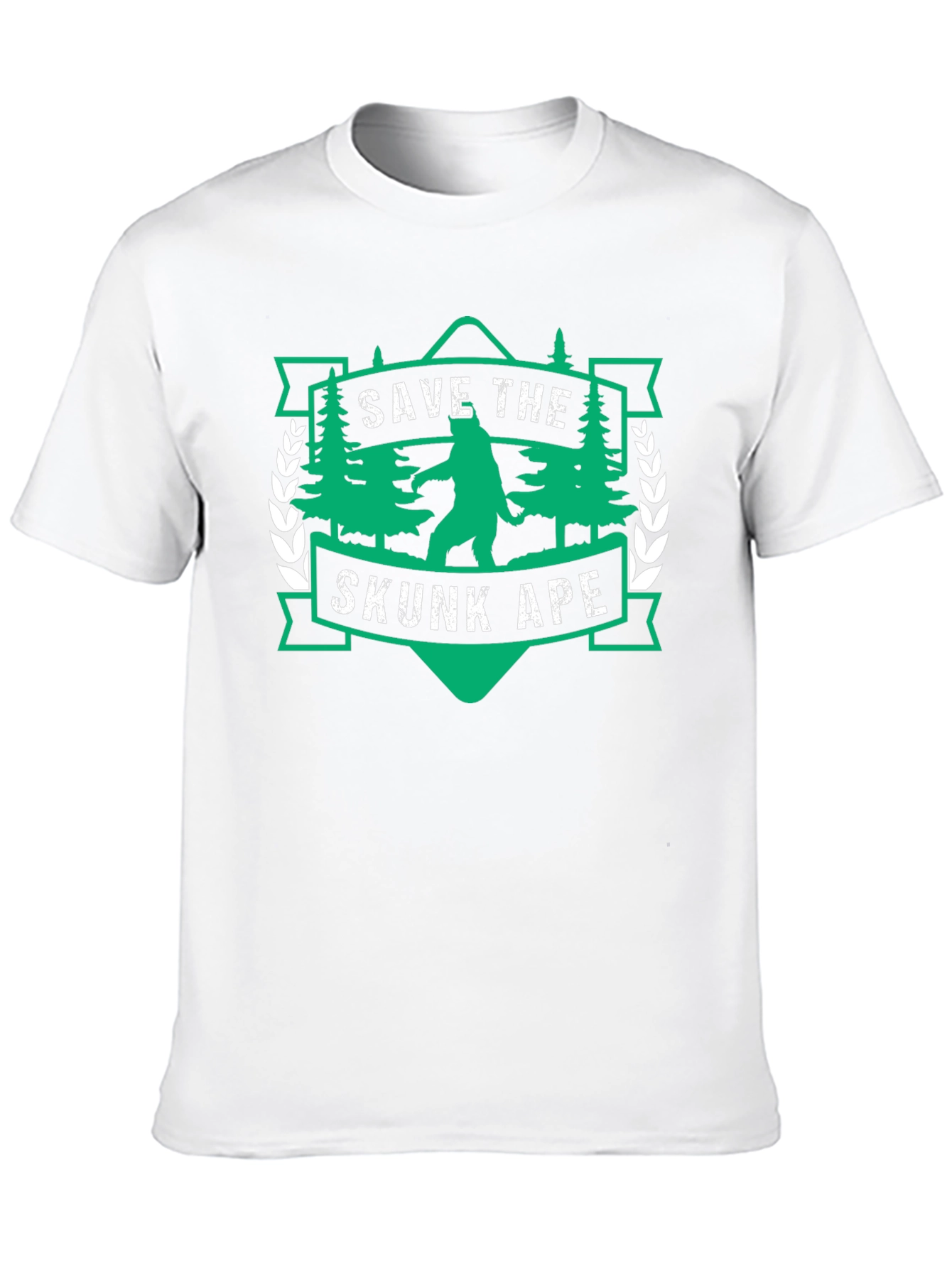 Save the Skunk Ape Graphic Tee - Black T-Shirt
