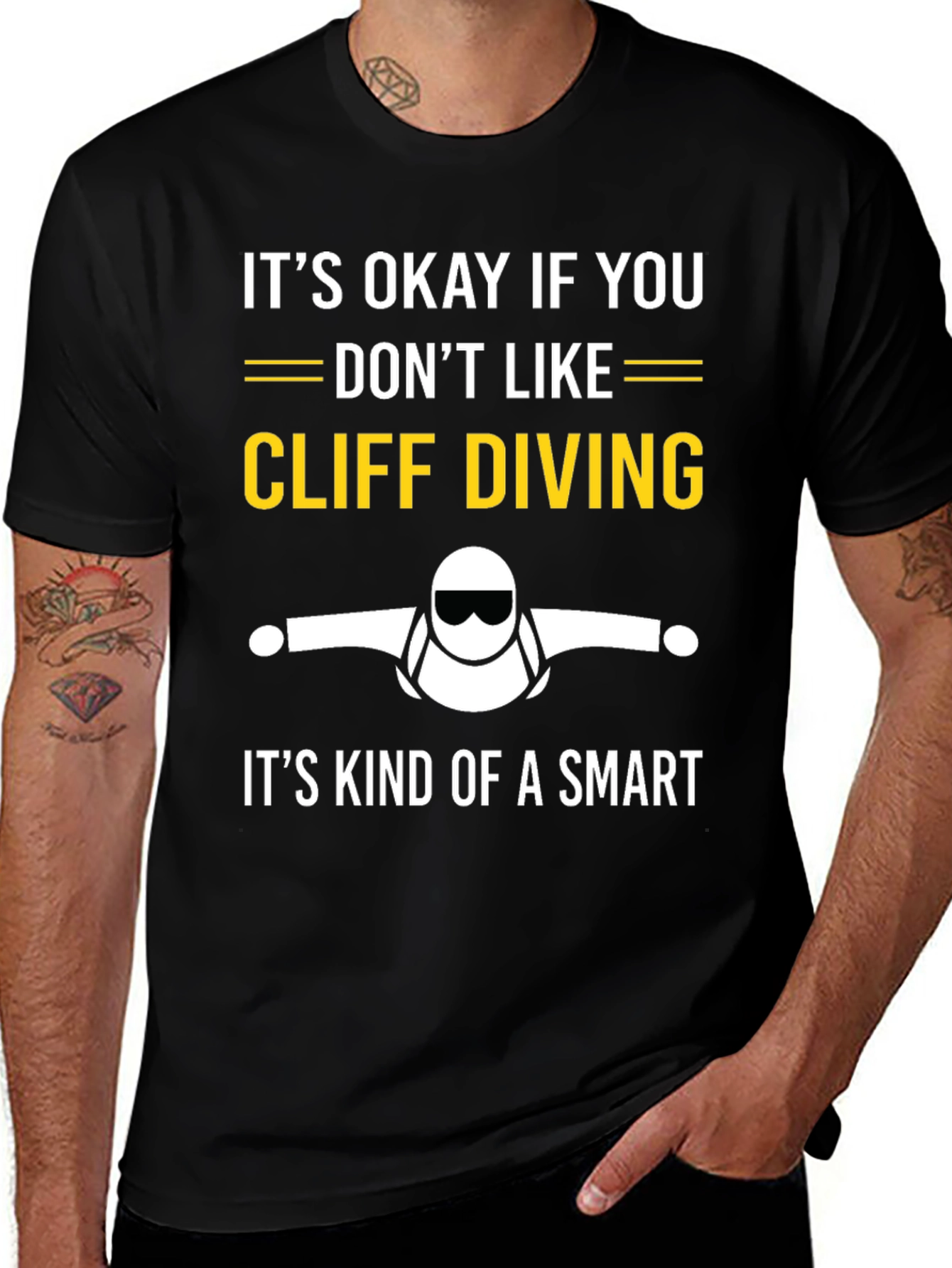 Cliff Diving T-Shirt - Smart Choice Tee