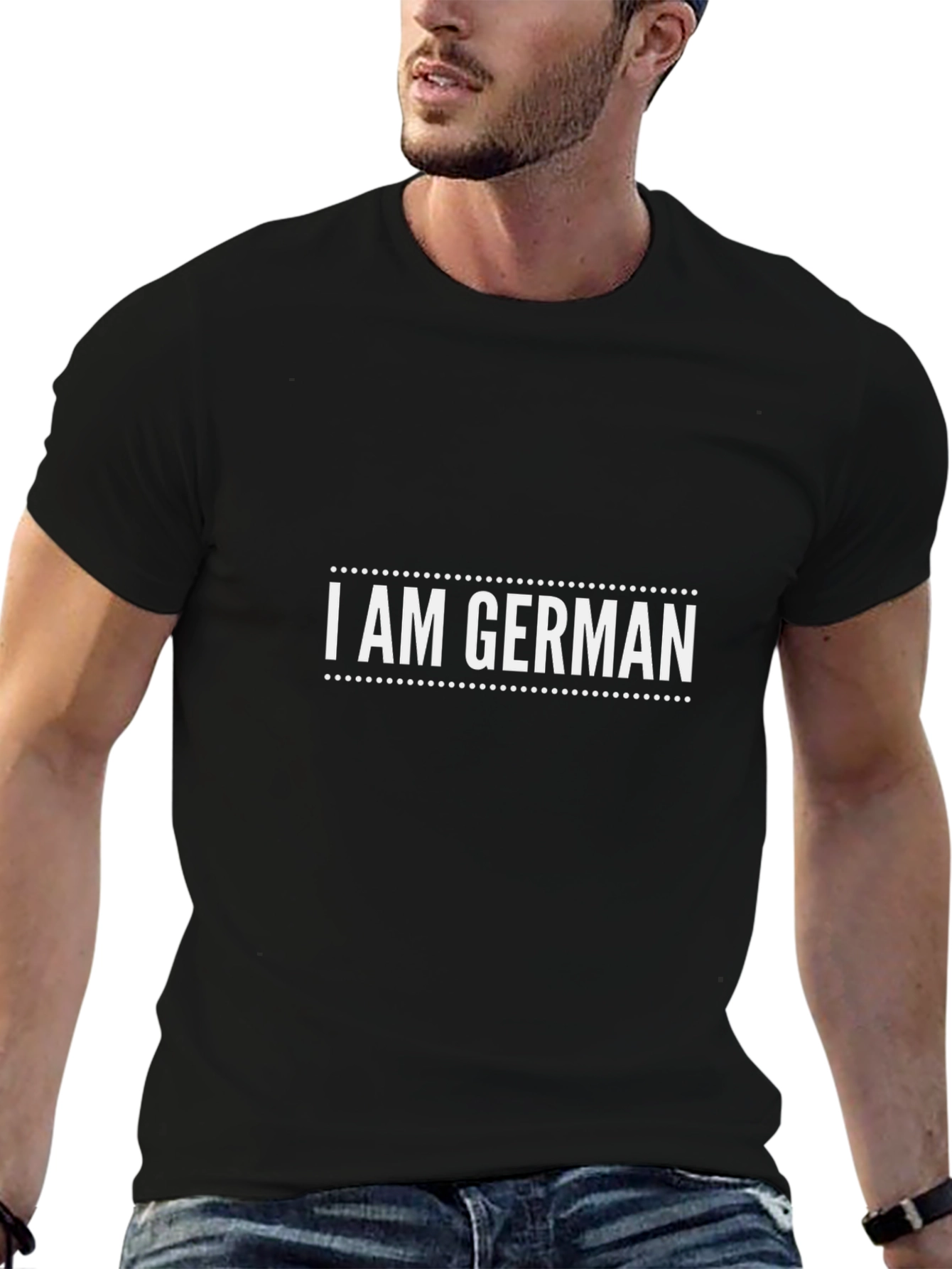 I Am German T-Shirt - Black Cotton Tee