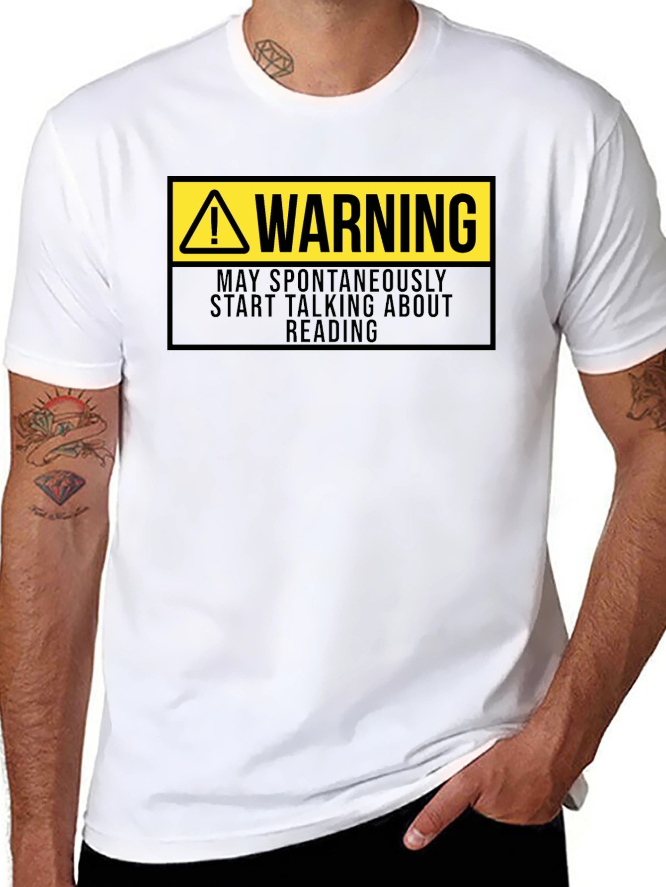 Warning: May Spontaneously Talk About Reading T-Shirt