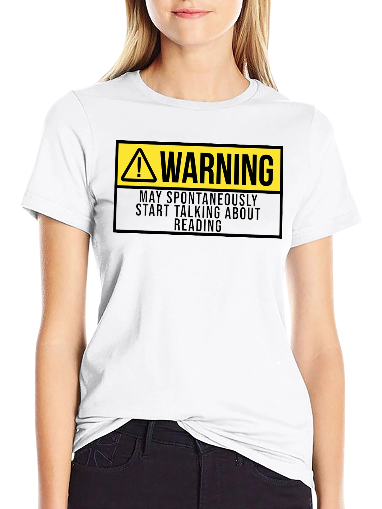 Warning: May Spontaneously Talk About Reading T-Shirt