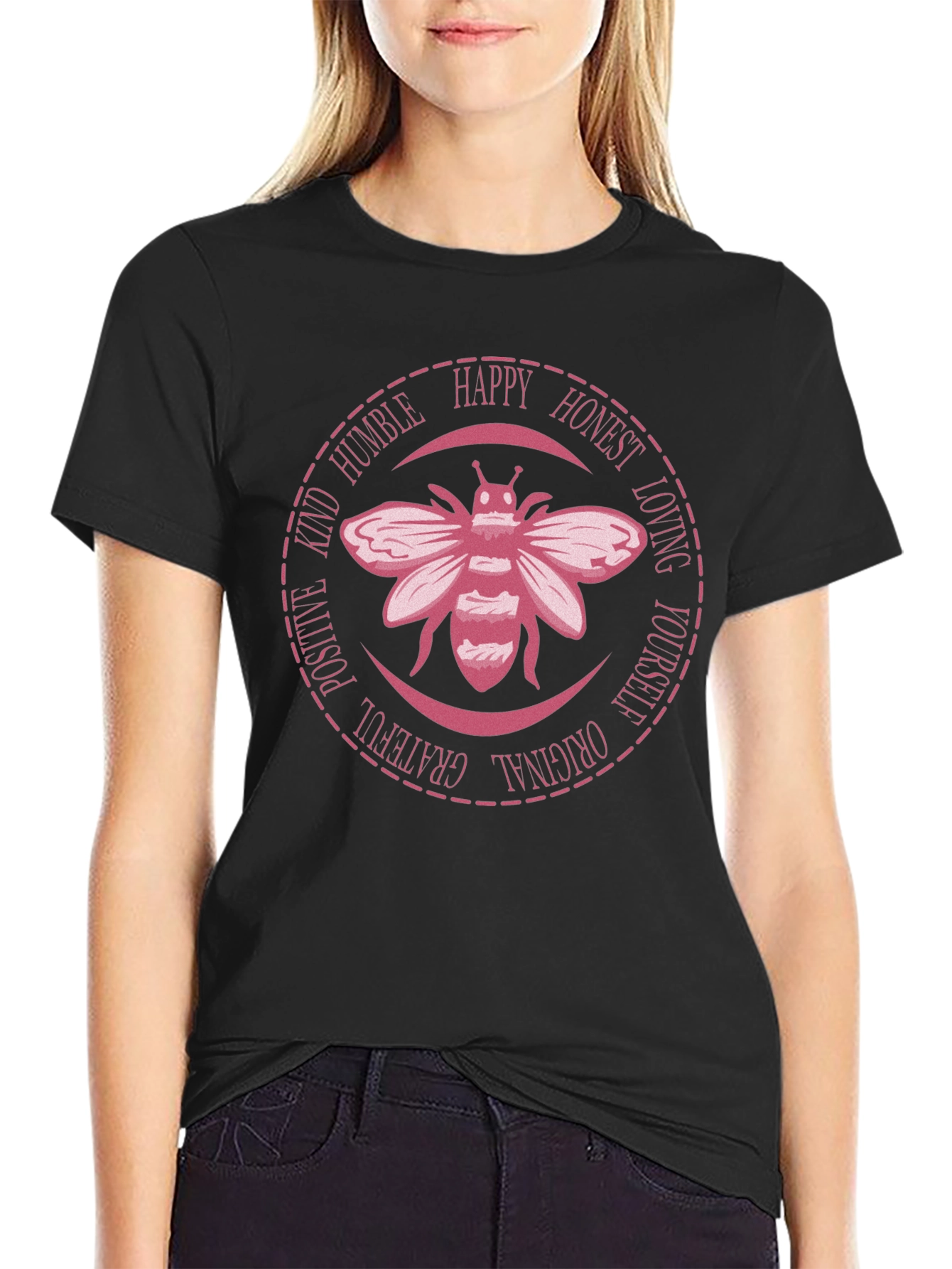 Bee Kind Graphic T-Shirt - Positive Vibes Tee