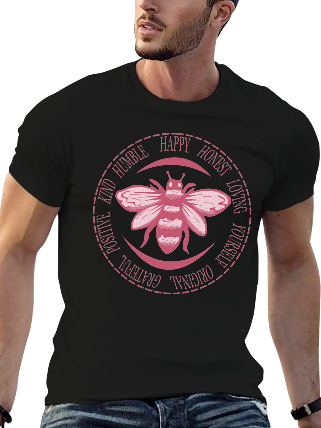 Bee Kind Graphic T-Shirt - Positive Vibes Tee