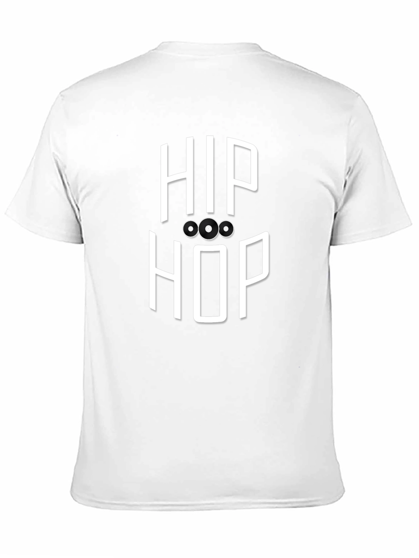 Hip Hop Graphic T-Shirt - Black Crew Neck Tee