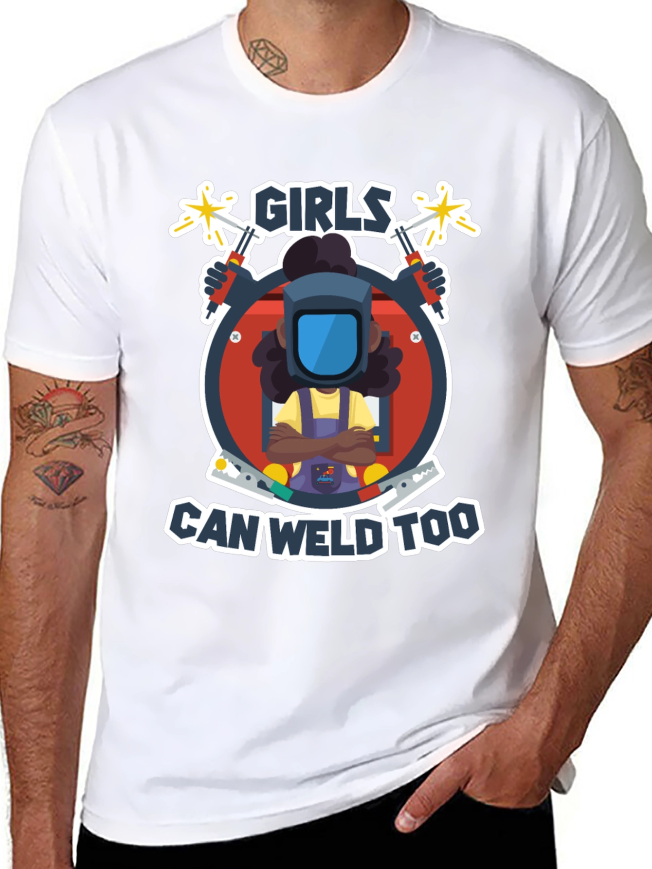 Girls Can Weld Too T-Shirt