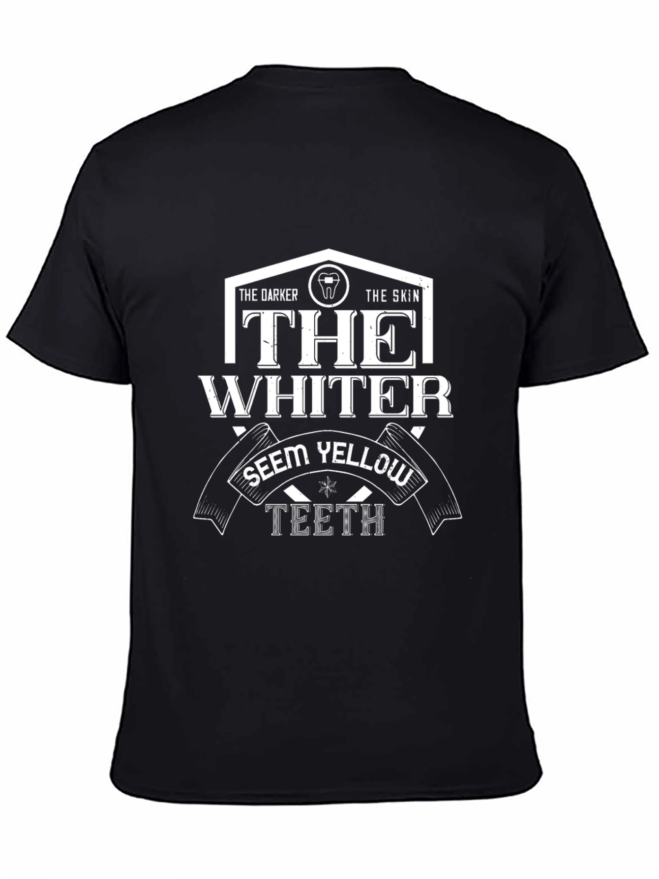 Funny Dental Humor T-Shirt: Whiter Teeth Graphic Tee