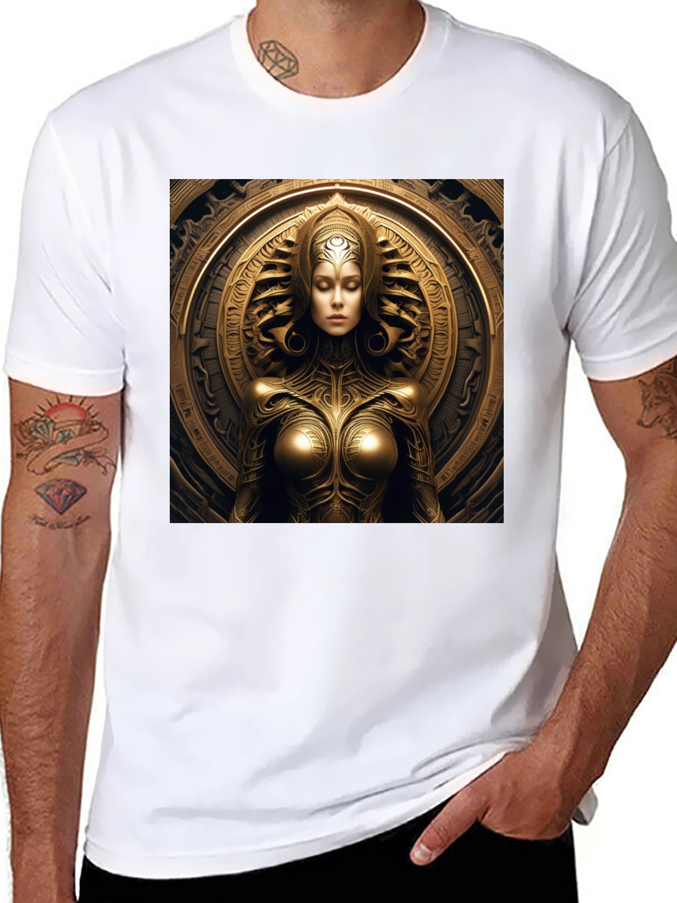 Goddess in Gold Graphic Tee