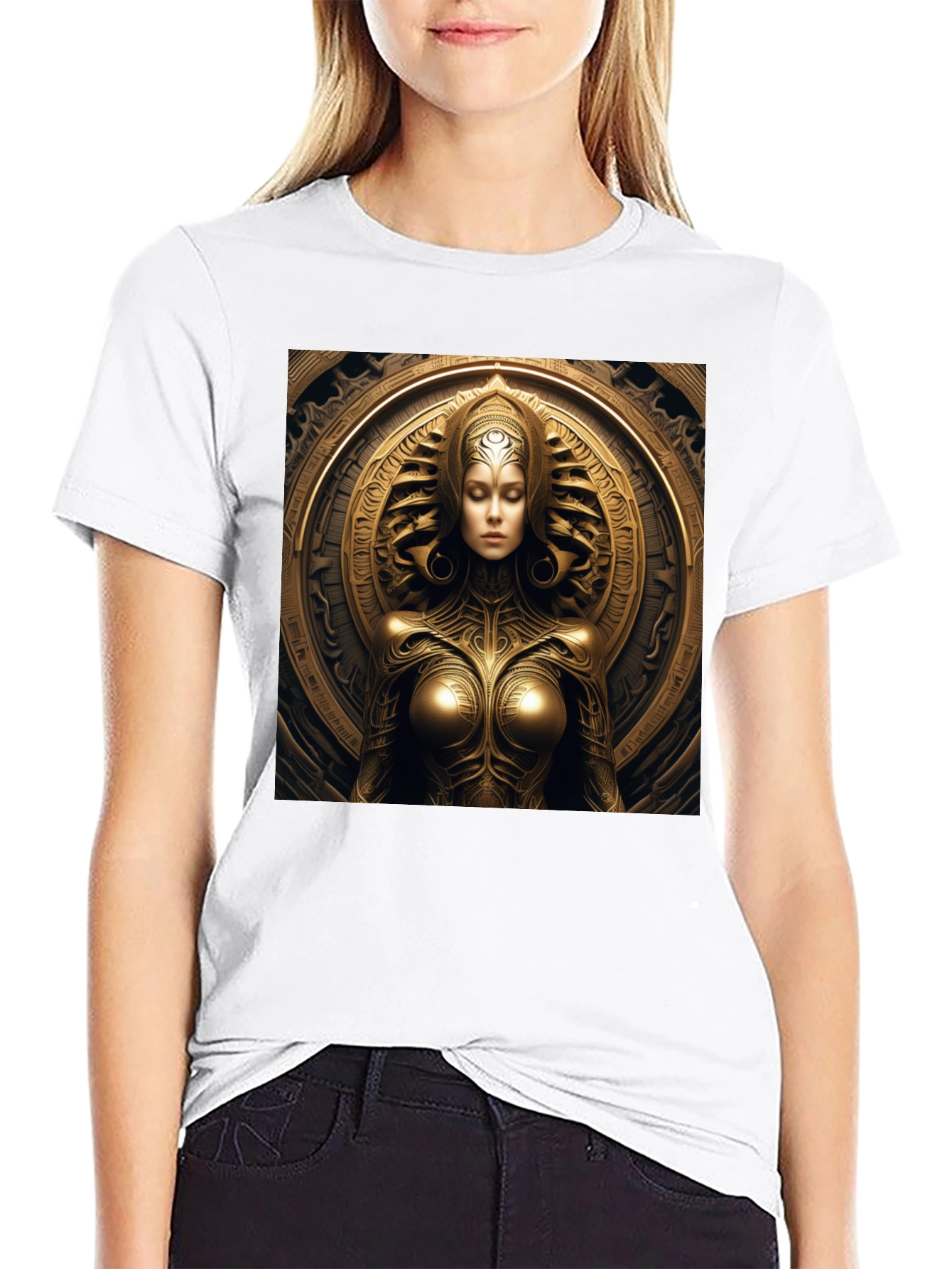 Goddess in Gold Graphic Tee