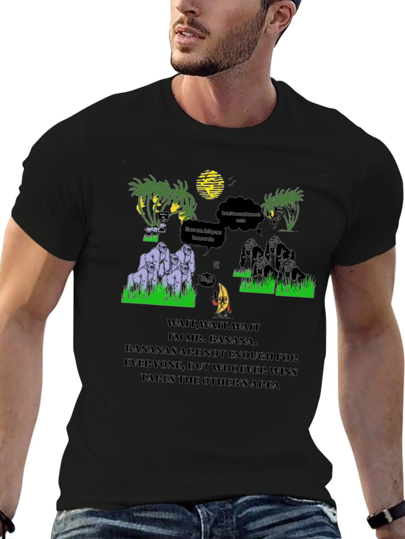 Banana vs Gorilla T-Shirt - Jungle Warfare Tee