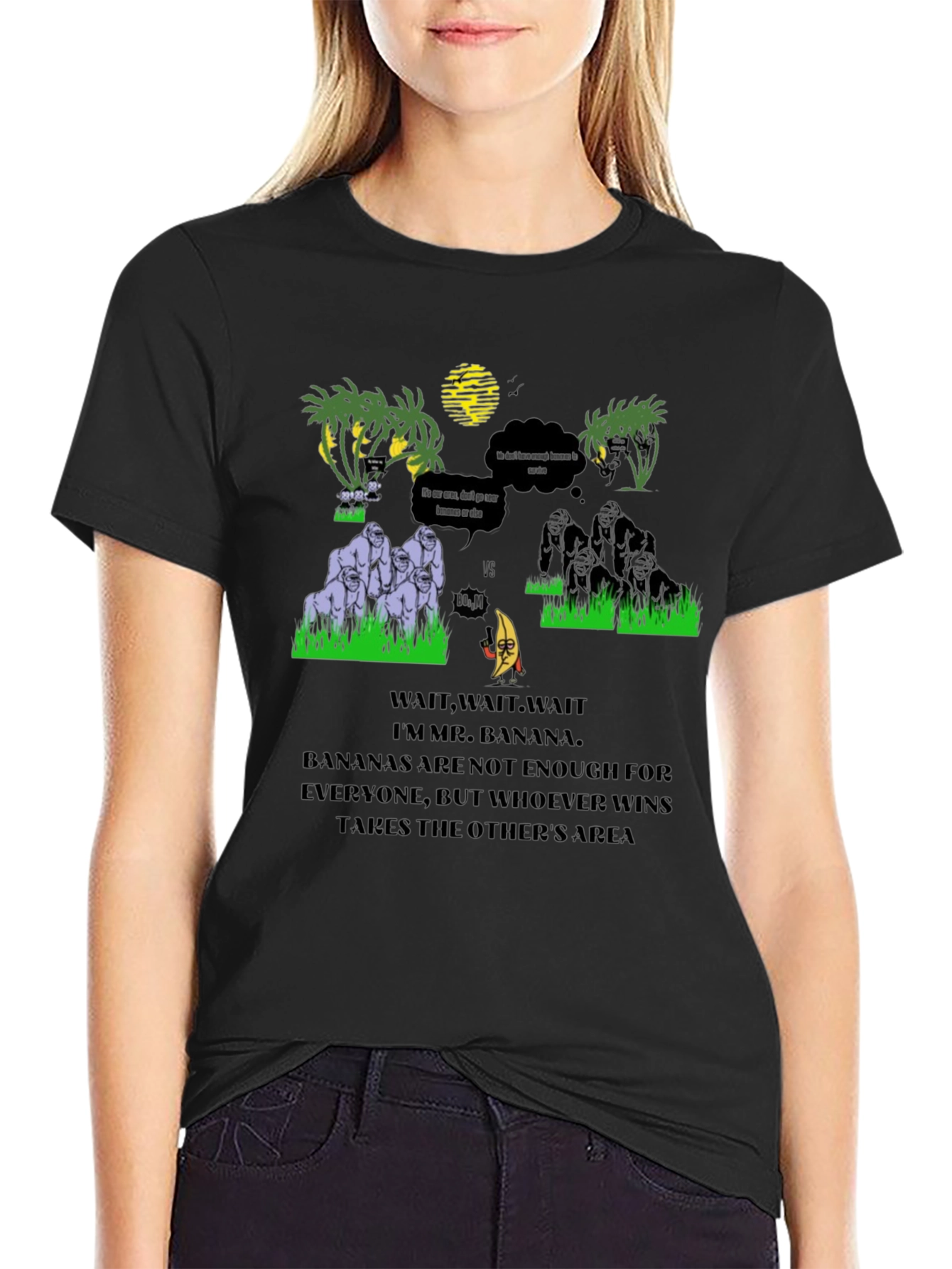 Banana vs Gorilla T-Shirt - Jungle Warfare Tee