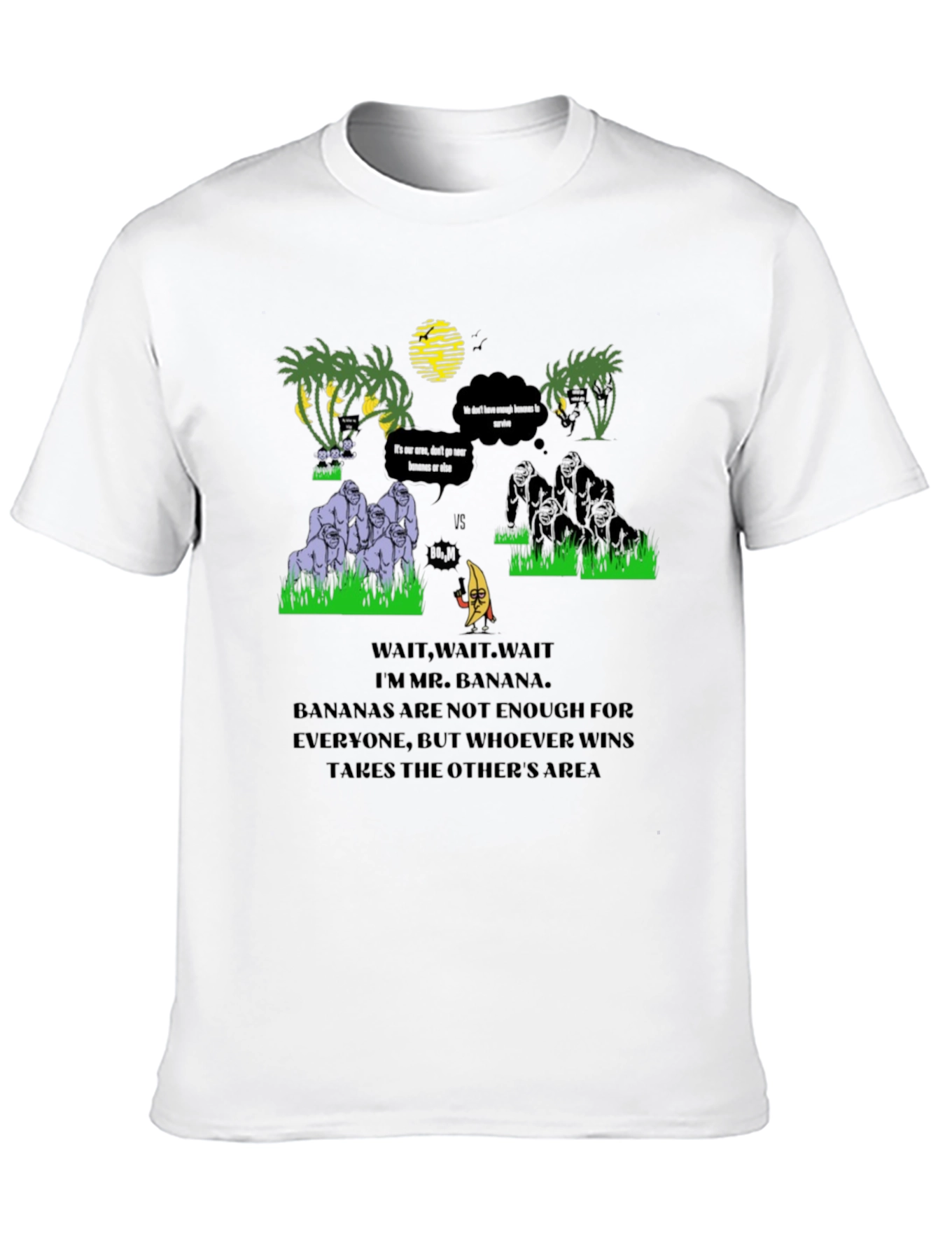 Banana vs Gorilla T-Shirt - Jungle Warfare Tee