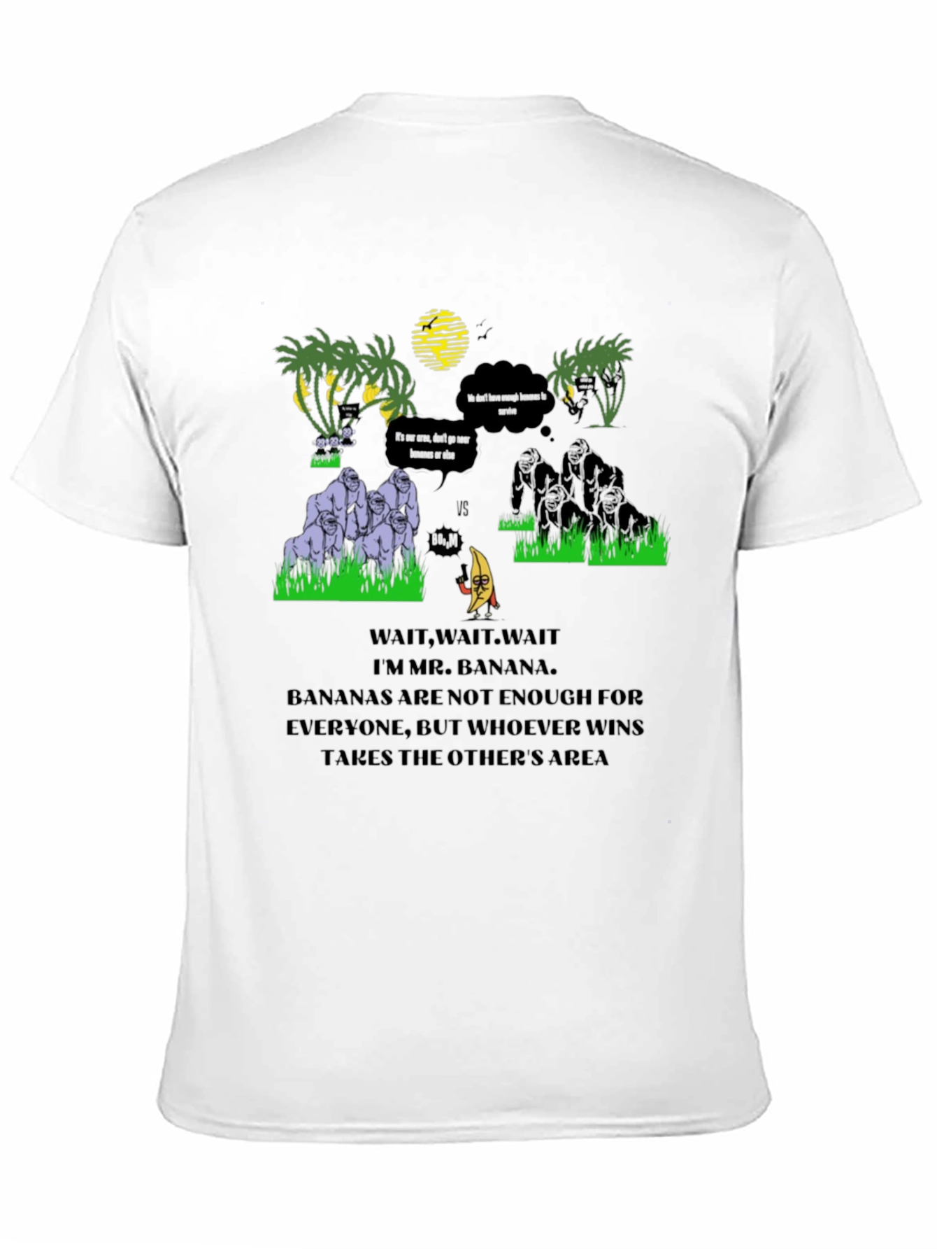 Banana vs Gorilla T-Shirt - Jungle Warfare Tee