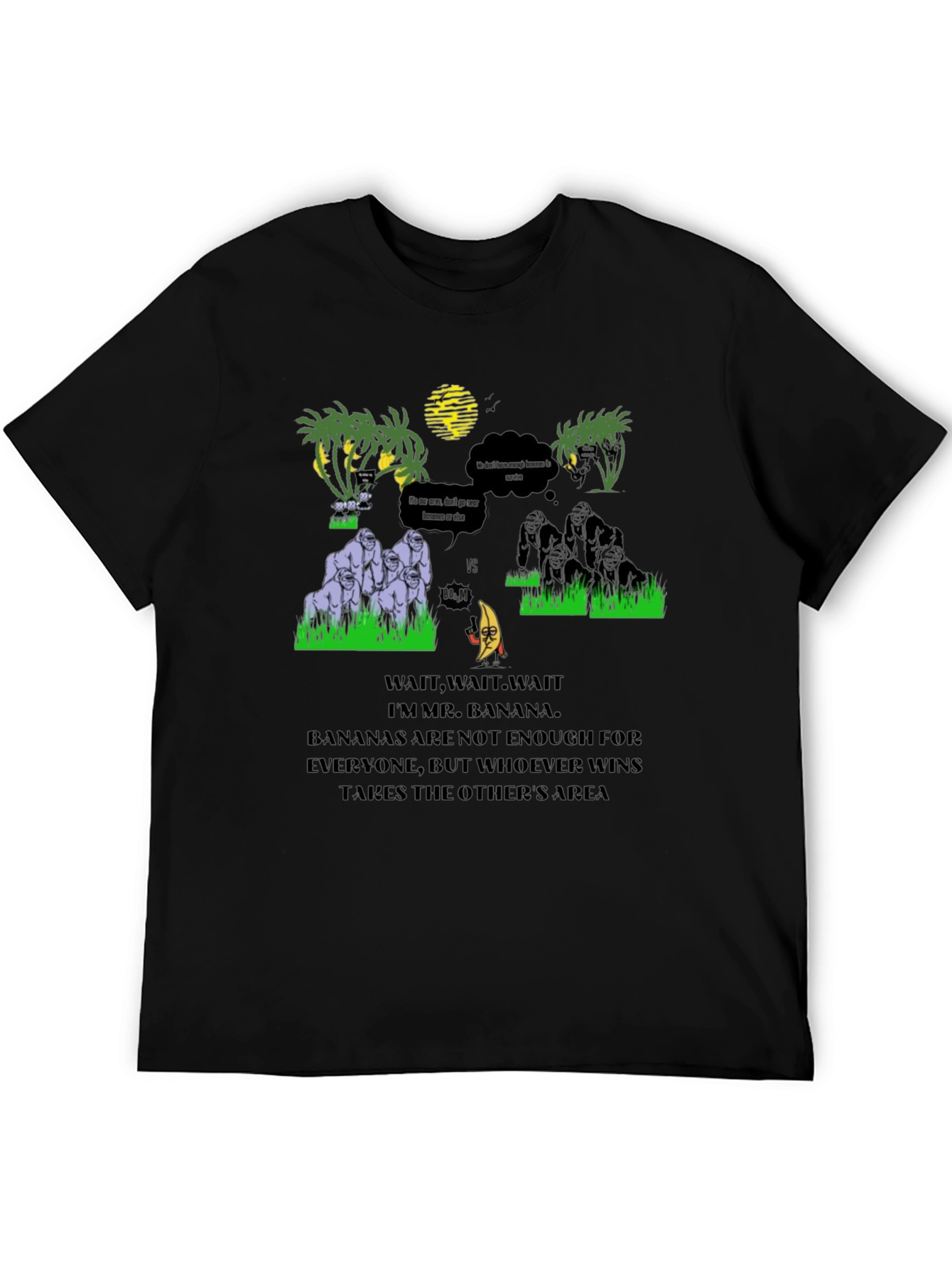 Banana vs Gorilla T-Shirt - Jungle Warfare Tee