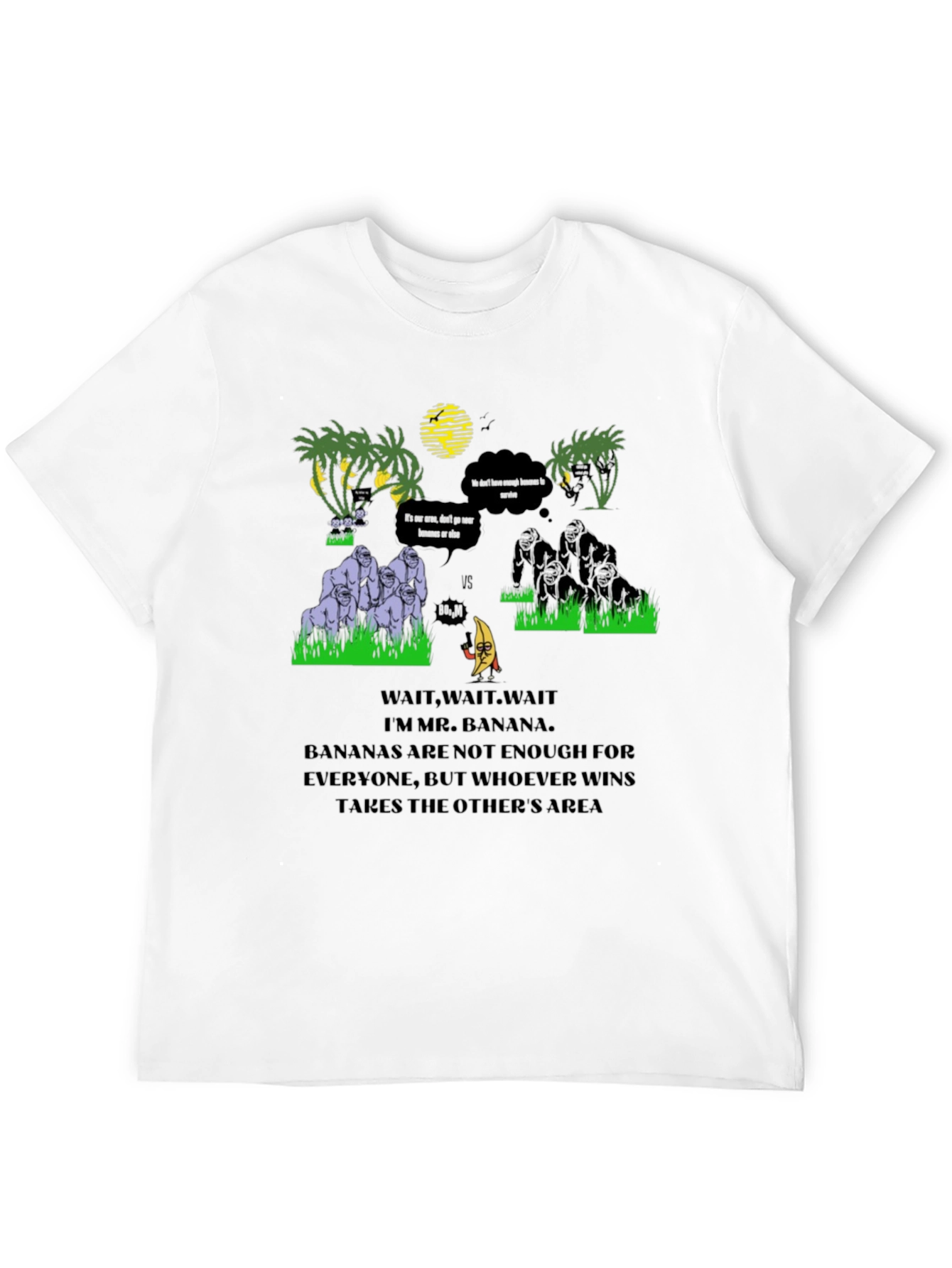 Banana vs Gorilla T-Shirt - Jungle Warfare Tee