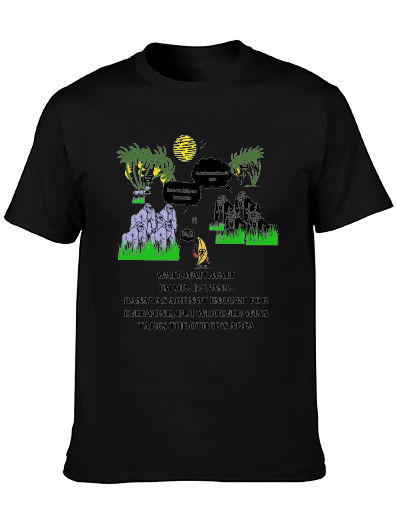 Banana vs Gorilla T-Shirt - Jungle Warfare Tee