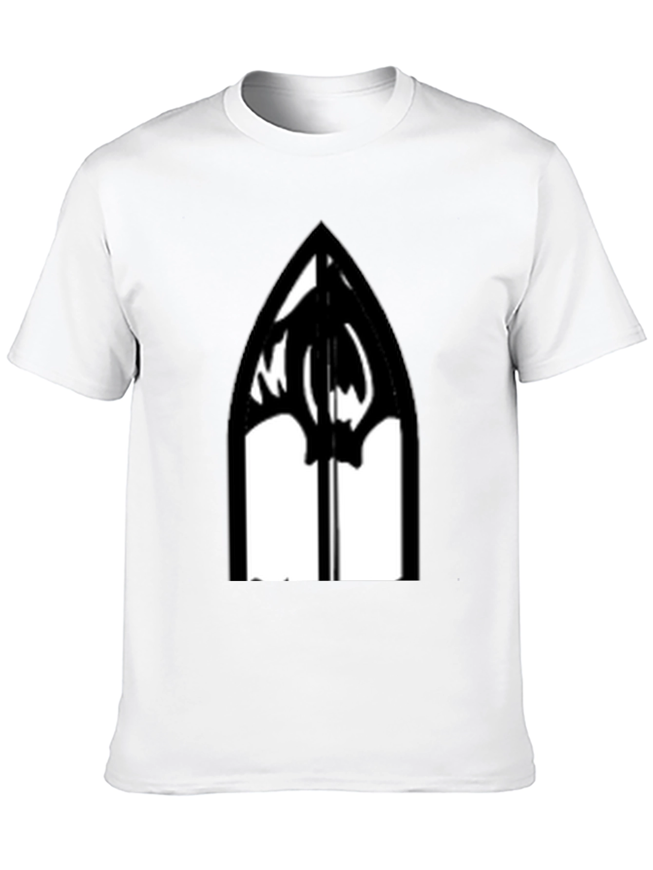 Gothic Window T-Shirt - Black Graphic Tee