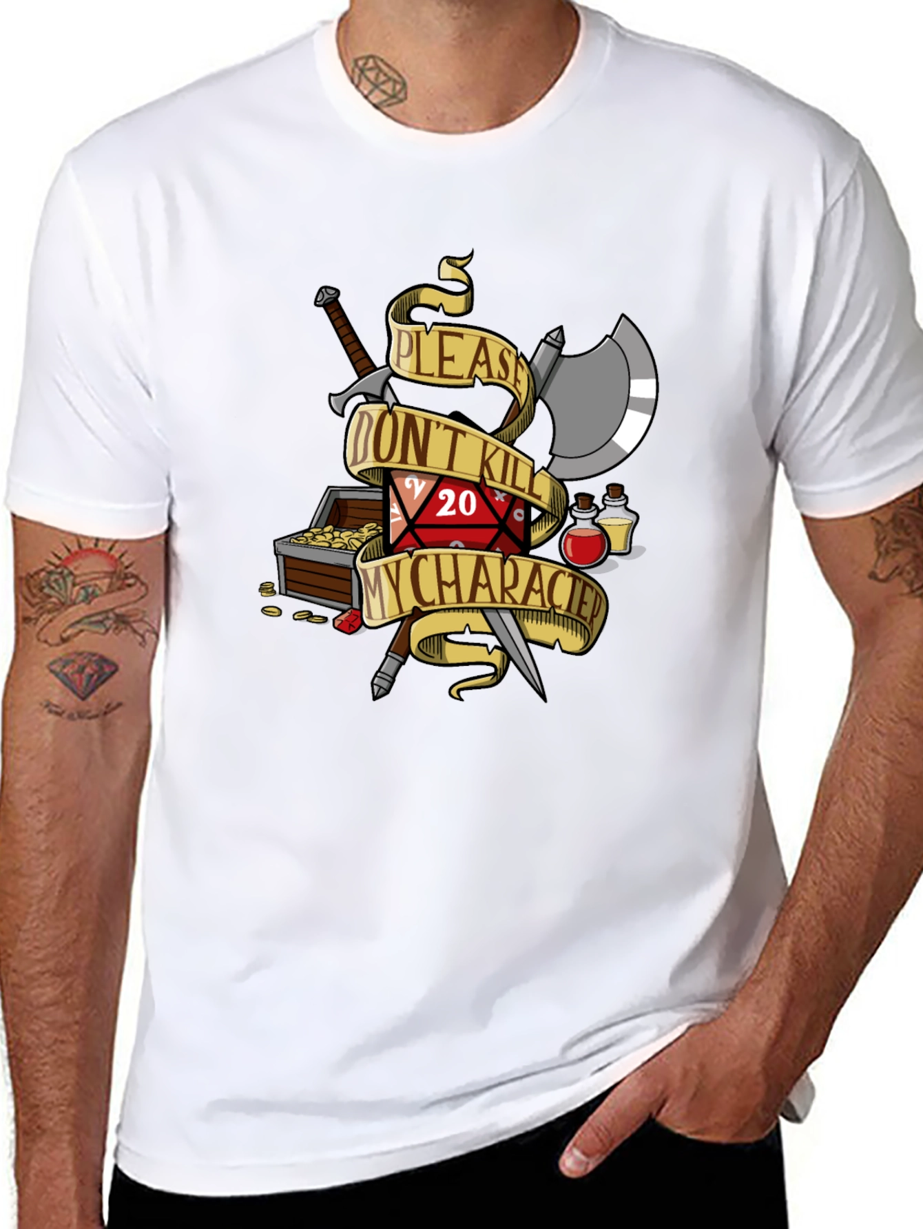 D&D Please Dont Kill My Character T-Shirt