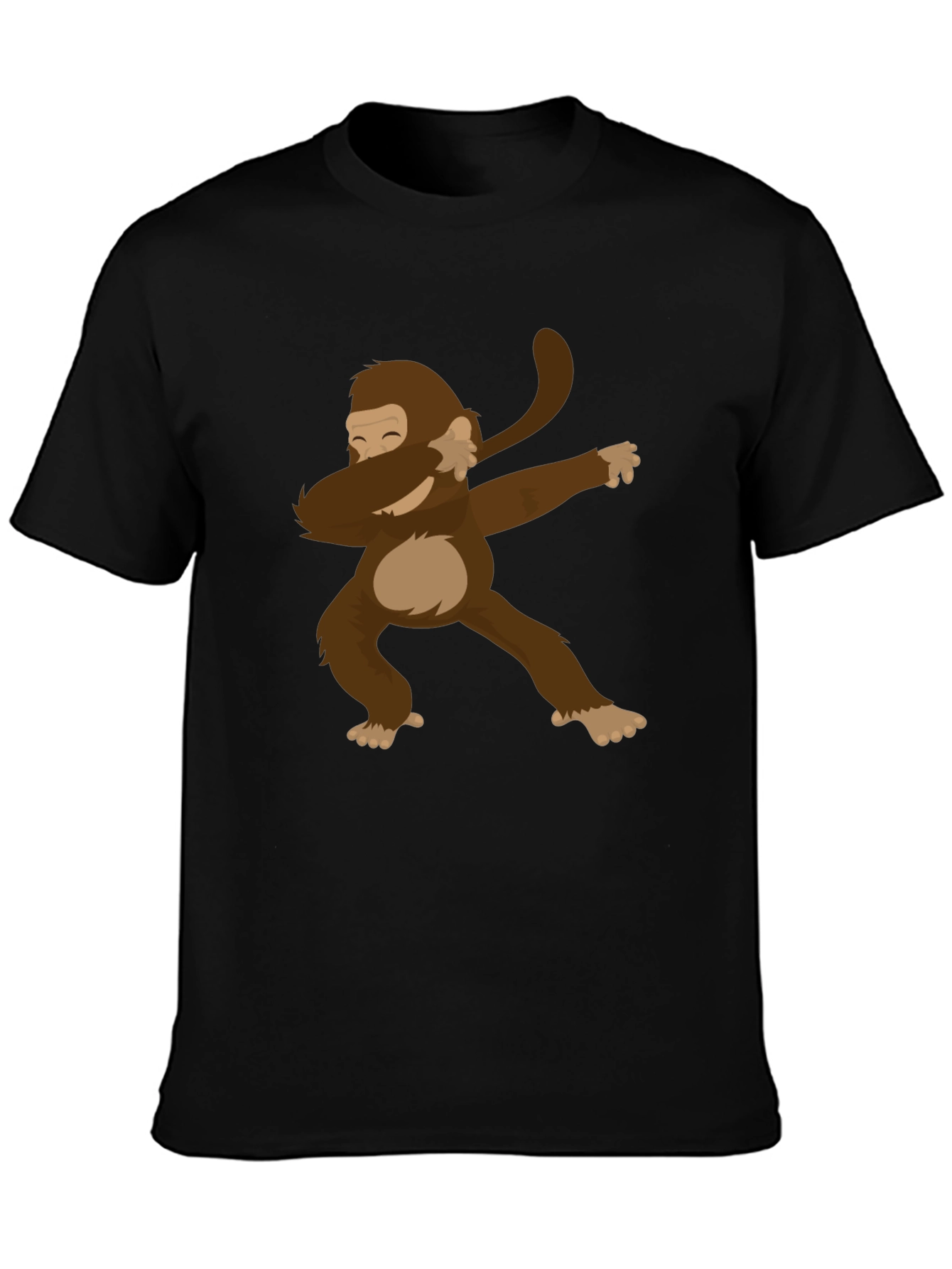 Dabbing Monkey Graphic Tee - Mens Black T-Shirt