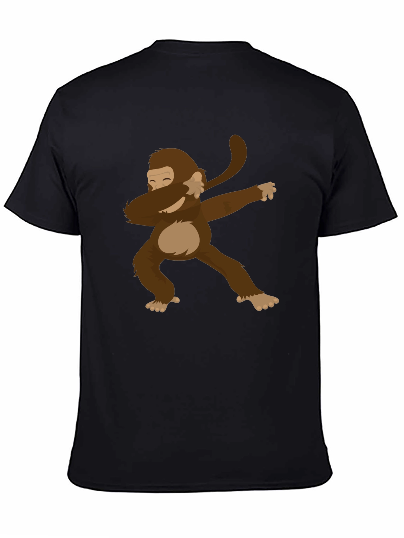 Dabbing Monkey Graphic Tee - Mens Black T-Shirt