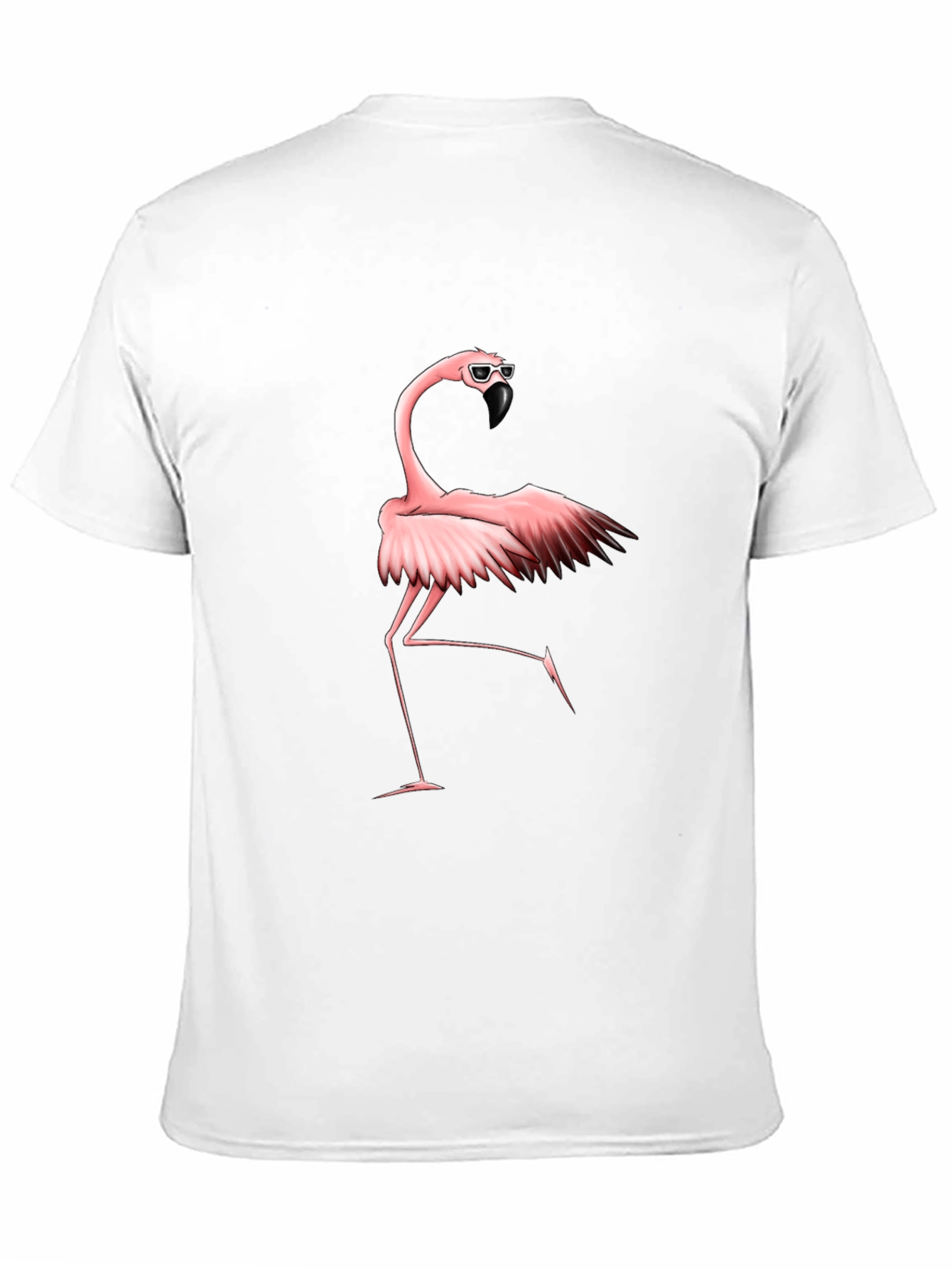 Cool Flamingo Graphic Tee - Black