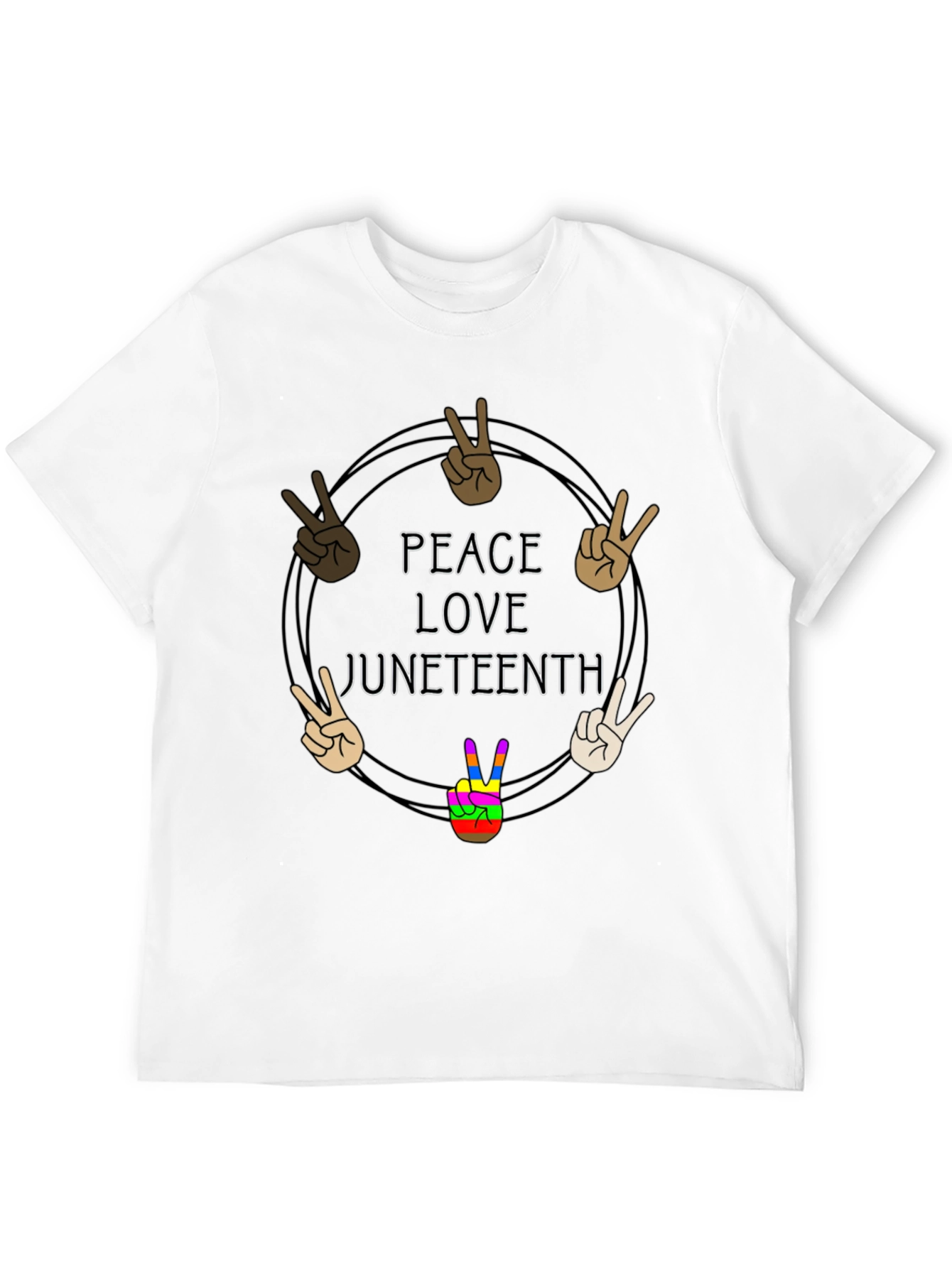 Peace Love Juneteenth T-Shirt