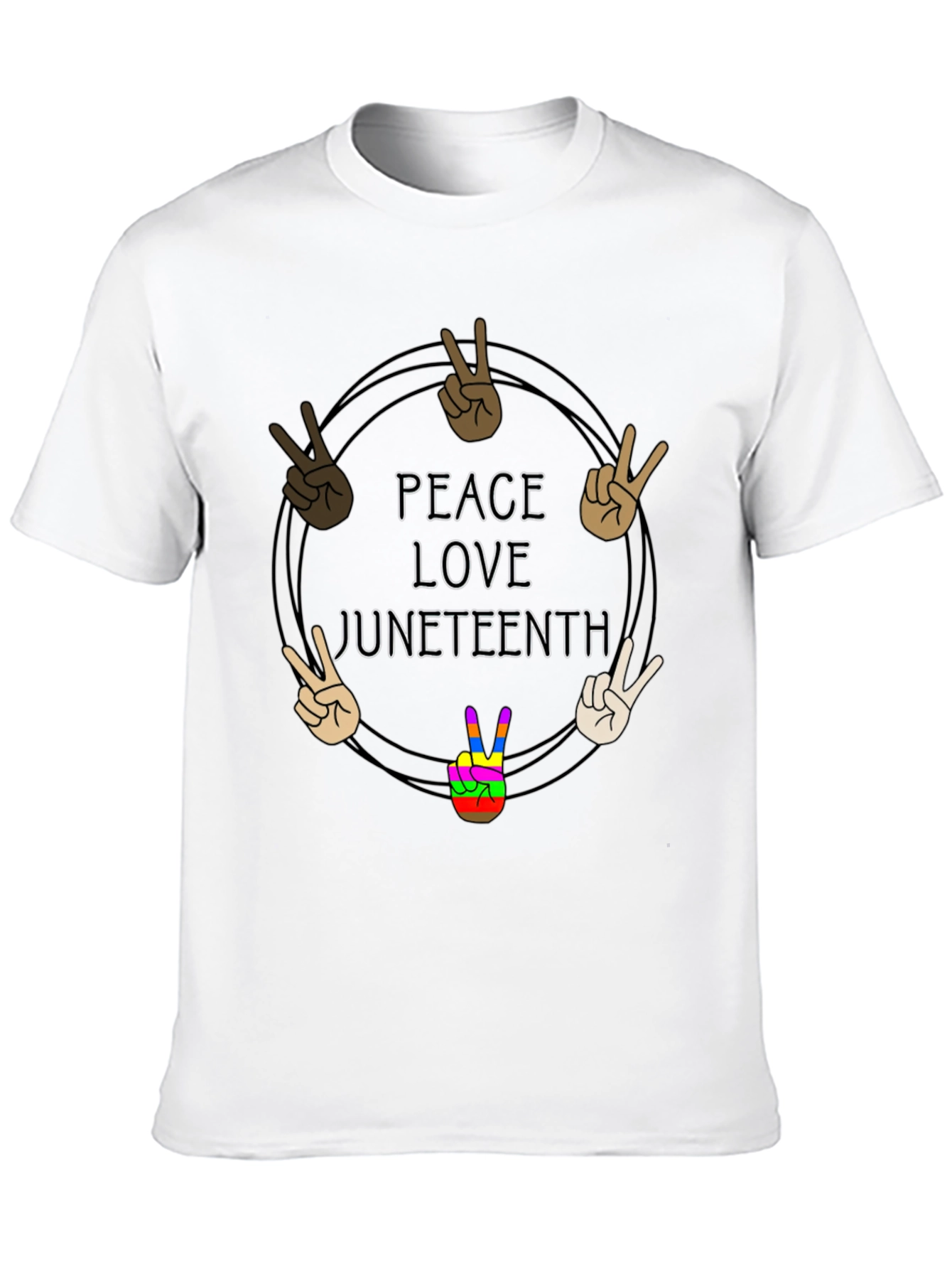 Peace Love Juneteenth T-Shirt