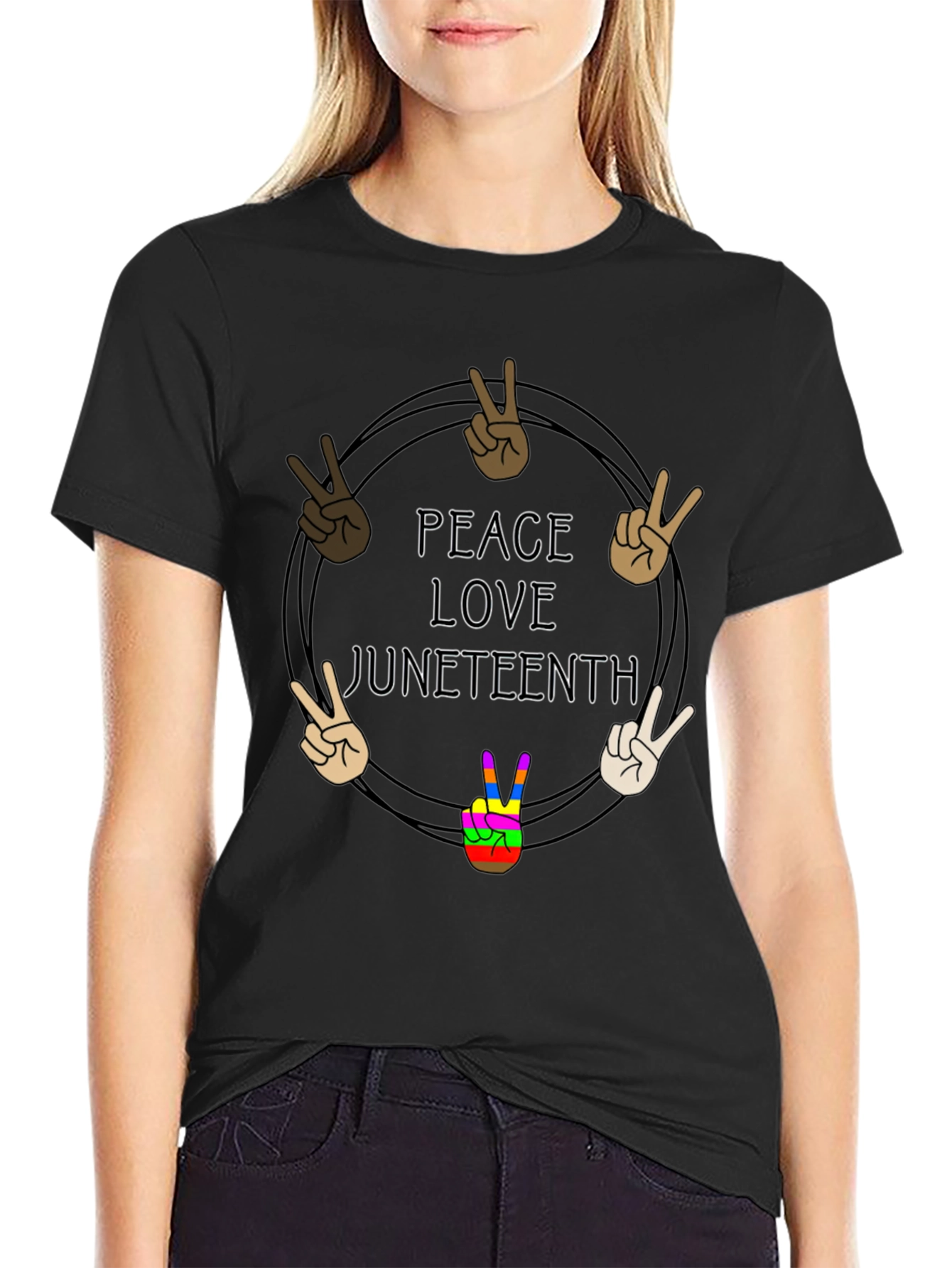 Peace Love Juneteenth T-Shirt