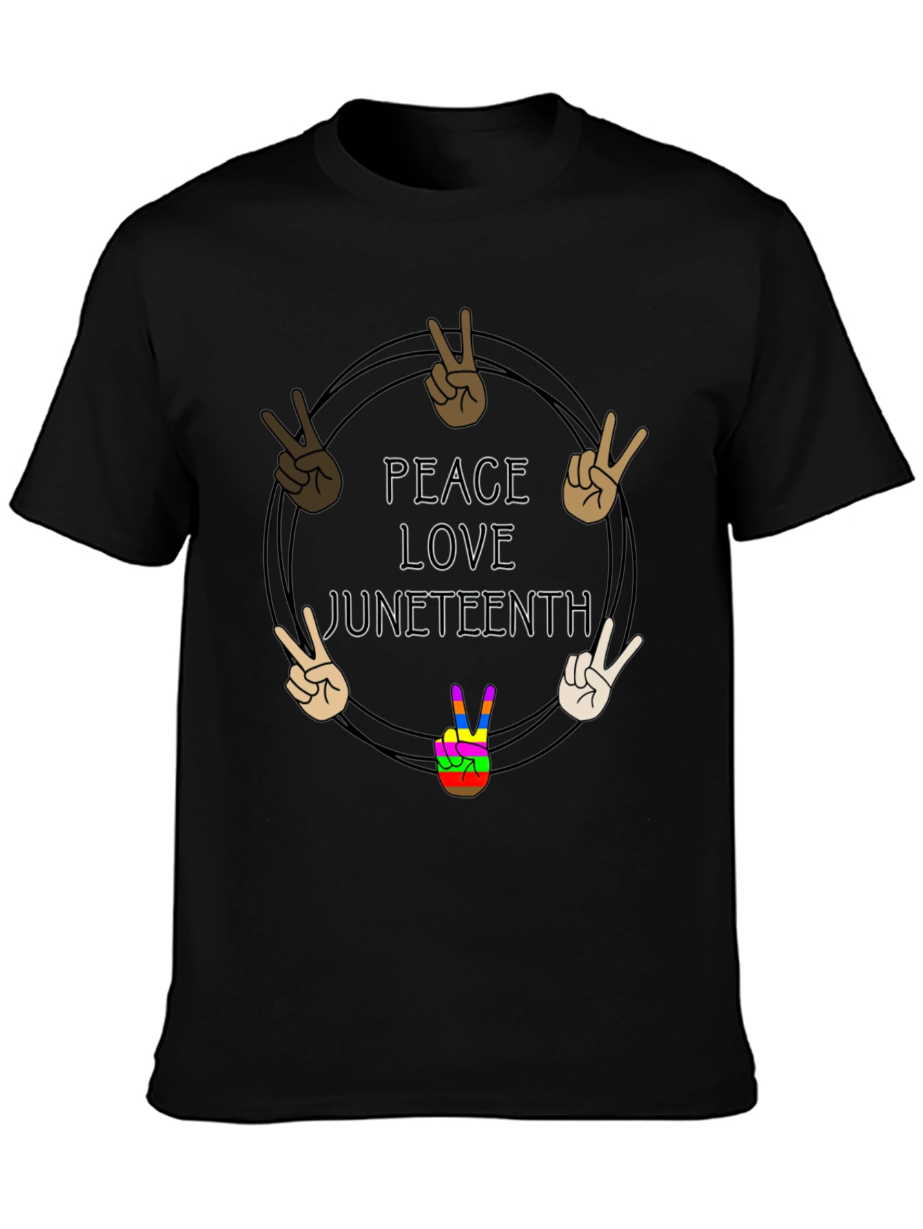 Peace Love Juneteenth T-Shirt