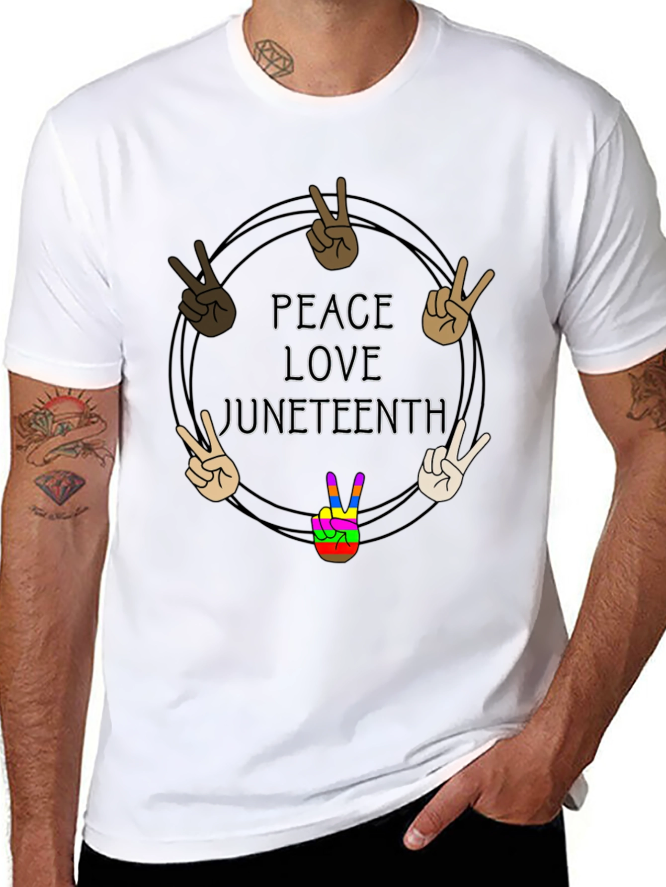 Peace Love Juneteenth T-Shirt