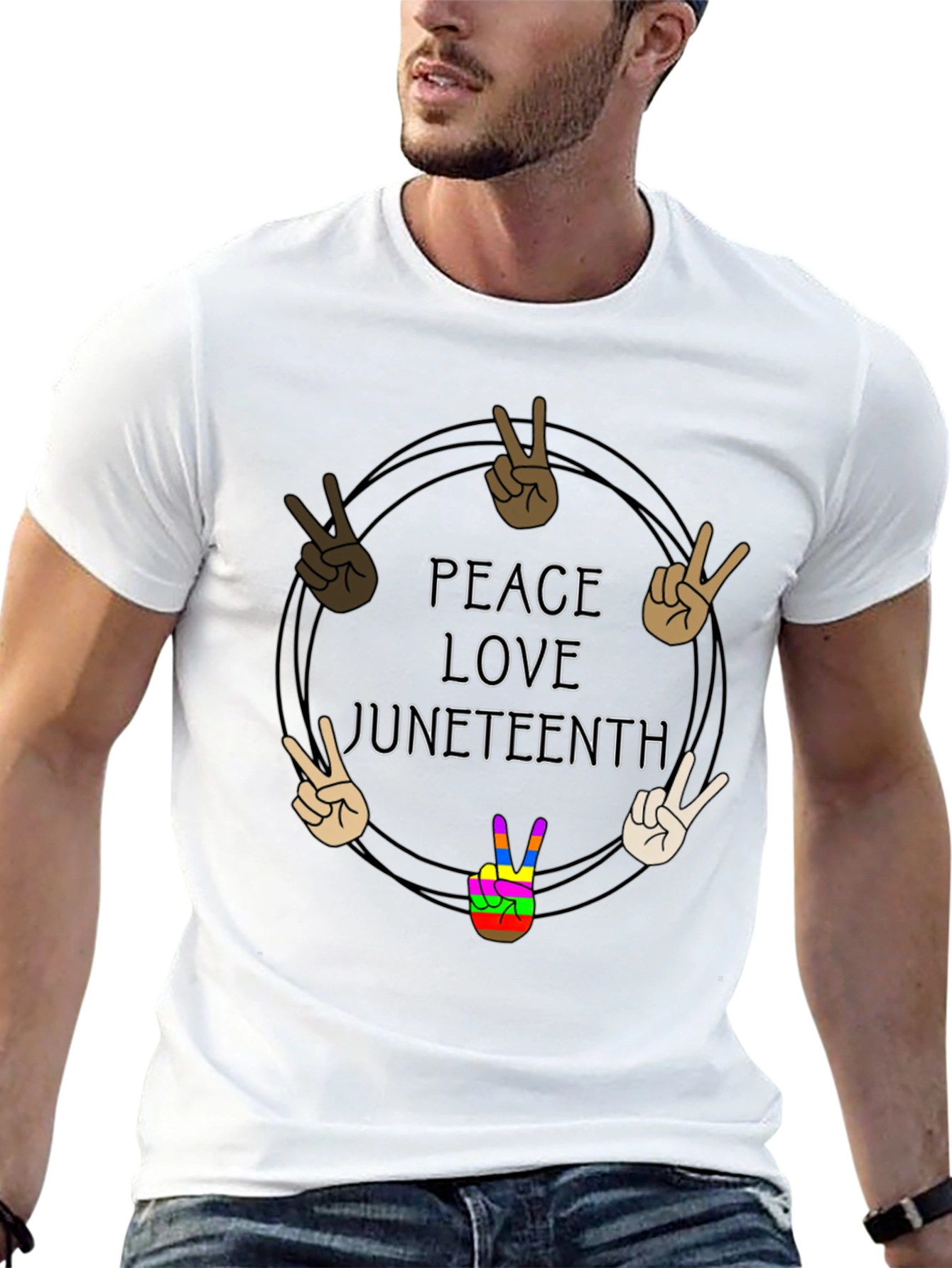 Peace Love Juneteenth T-Shirt