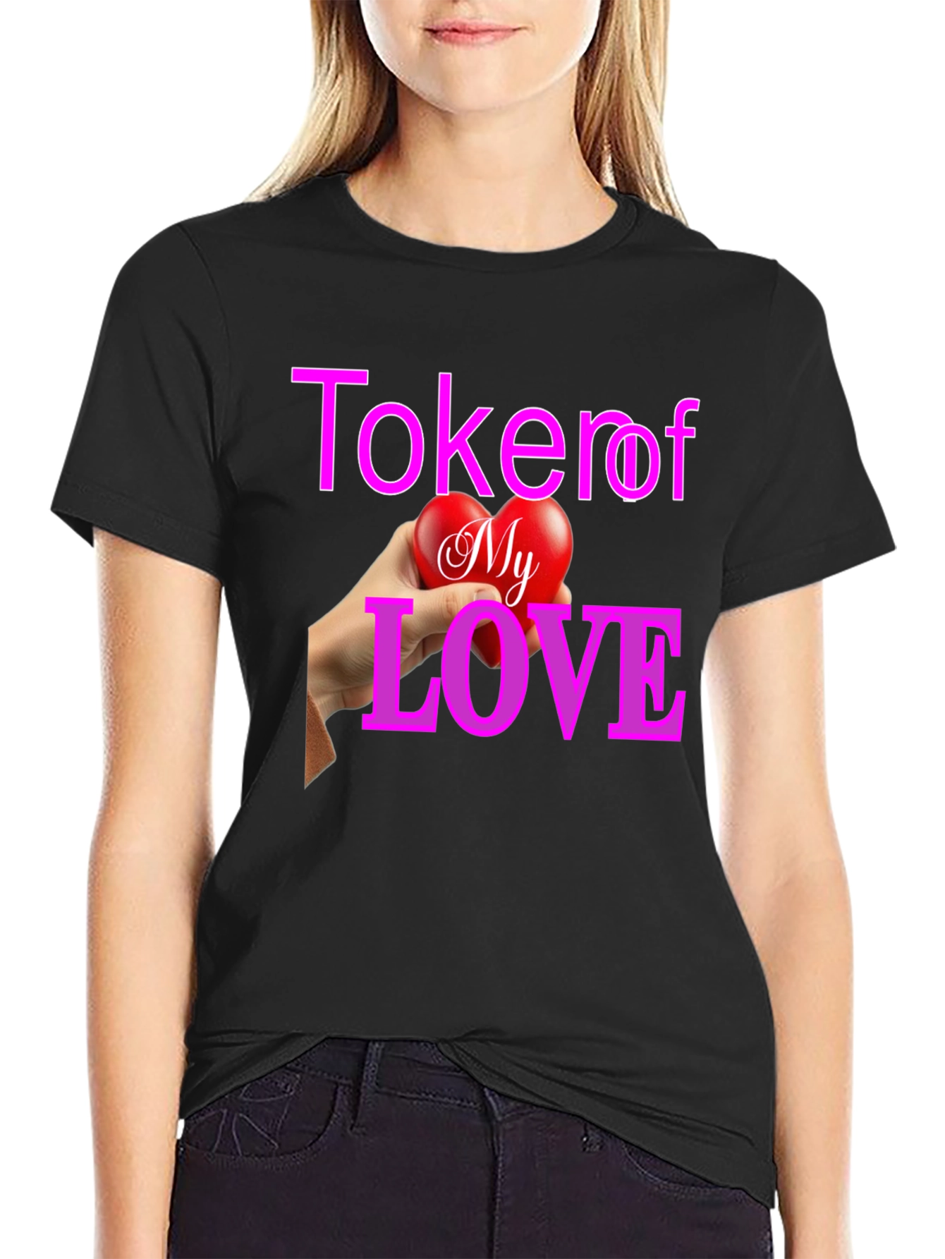Token of My Love Graphic Tee - Black