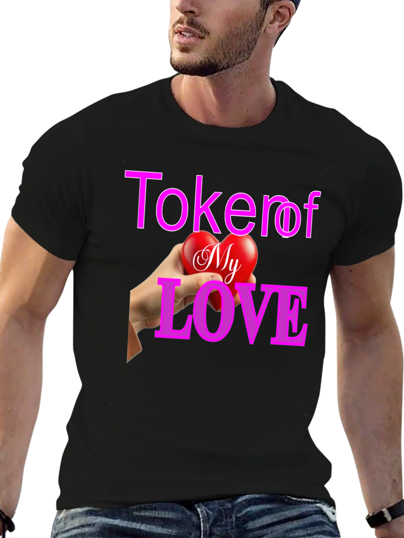 Token of My Love Graphic Tee - Black