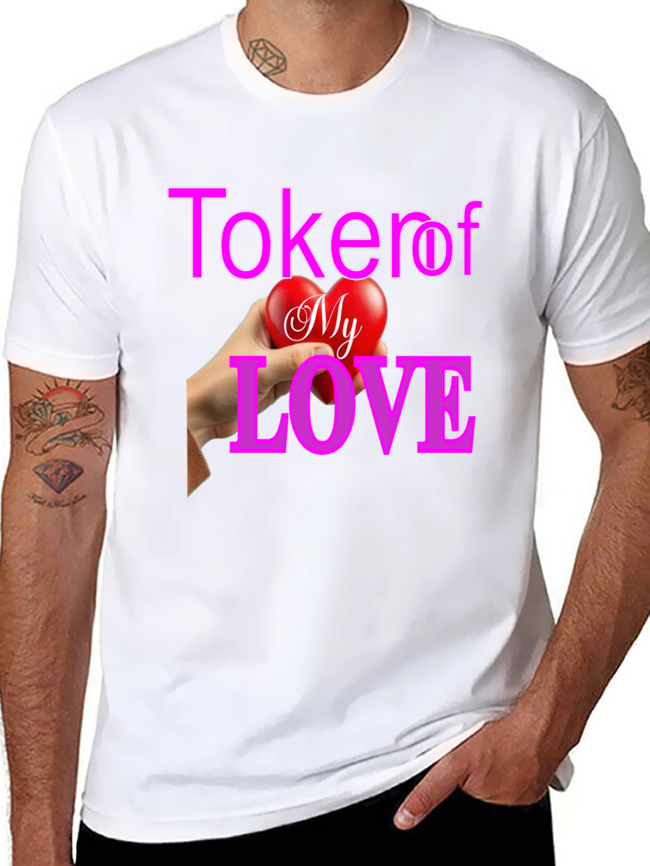 Token of My Love Graphic Tee - Black