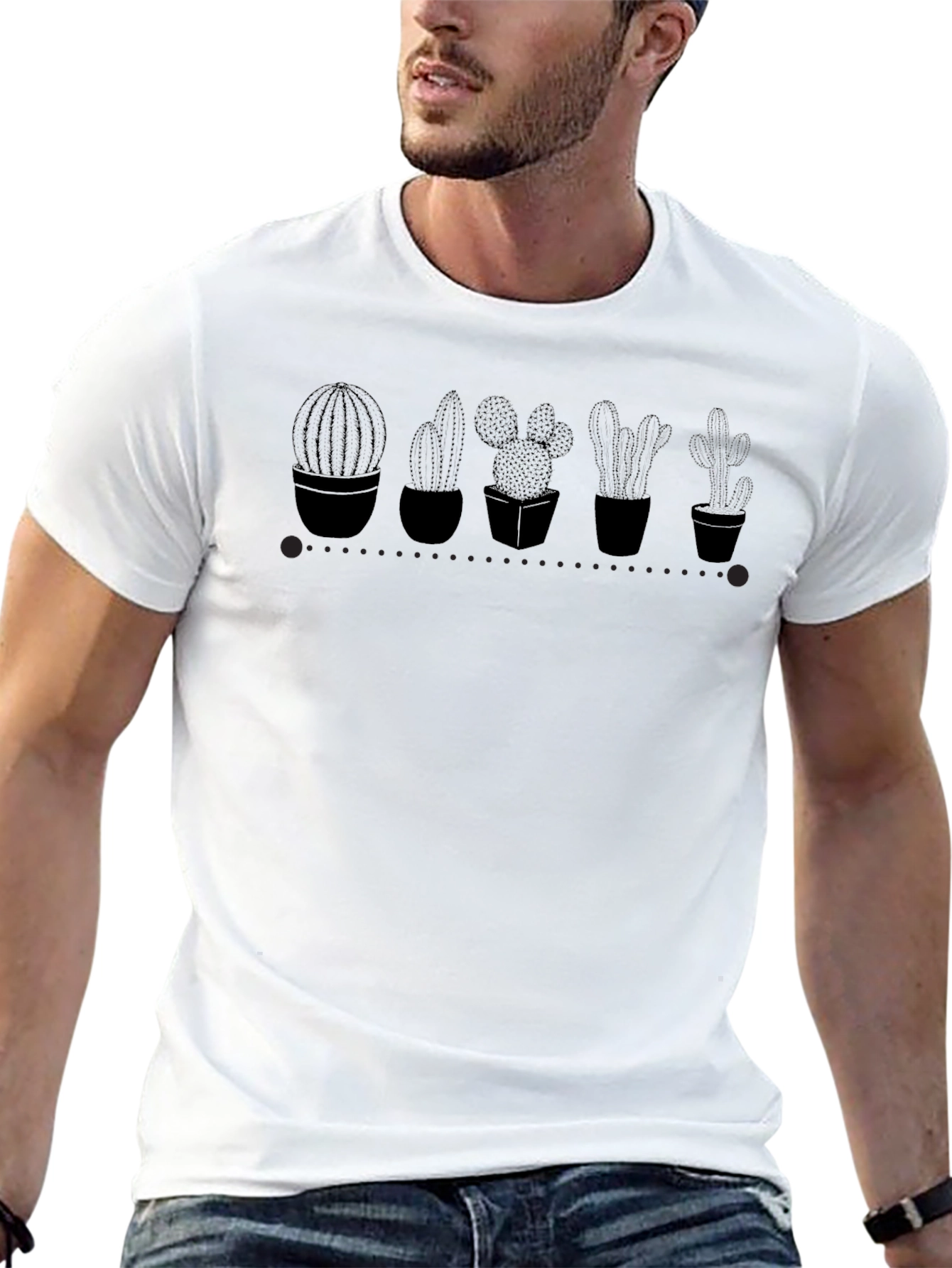 Cactus Plant Black Graphic Tee