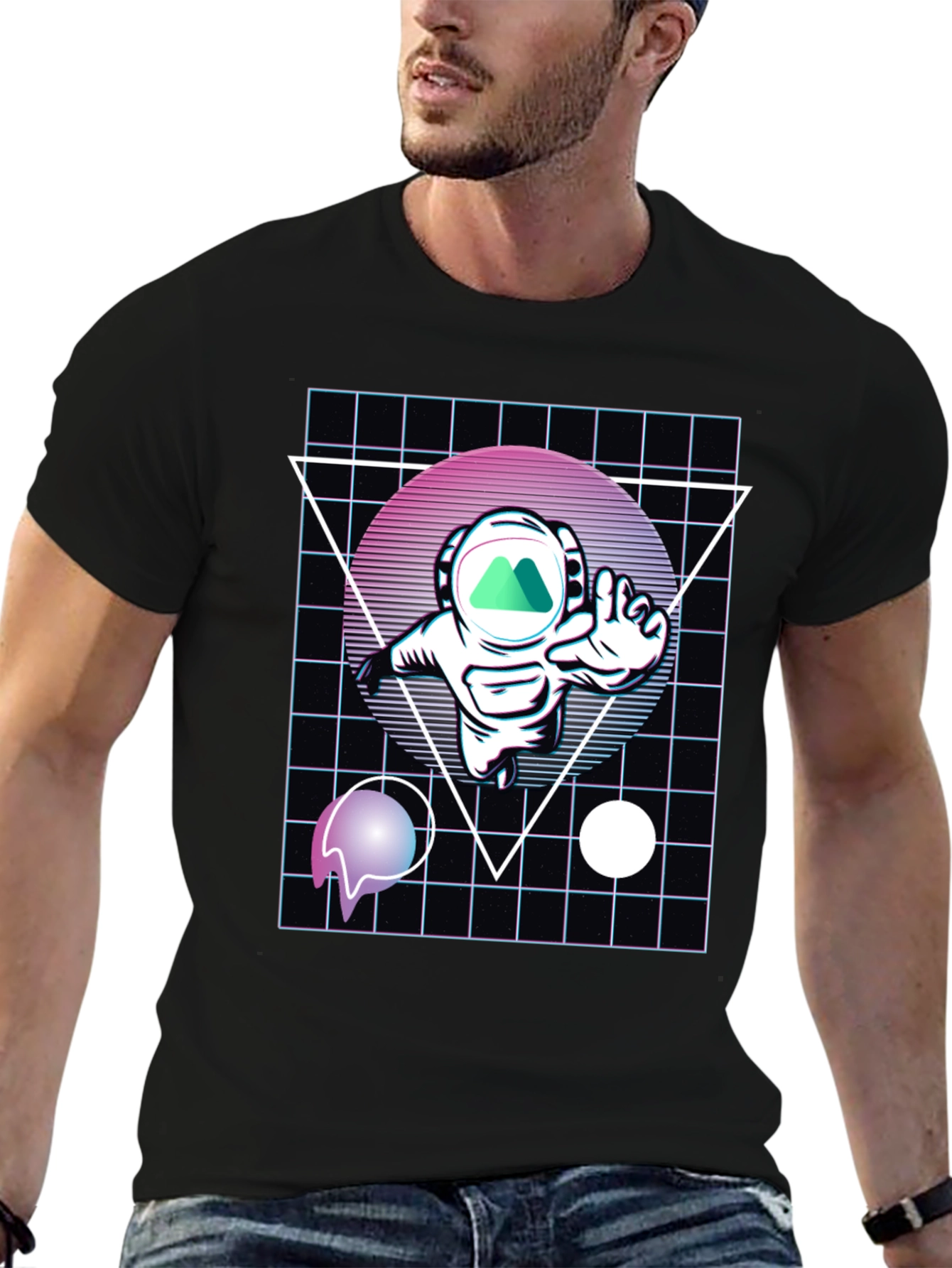 Retro Astronaut T-Shirt - Space Dreams