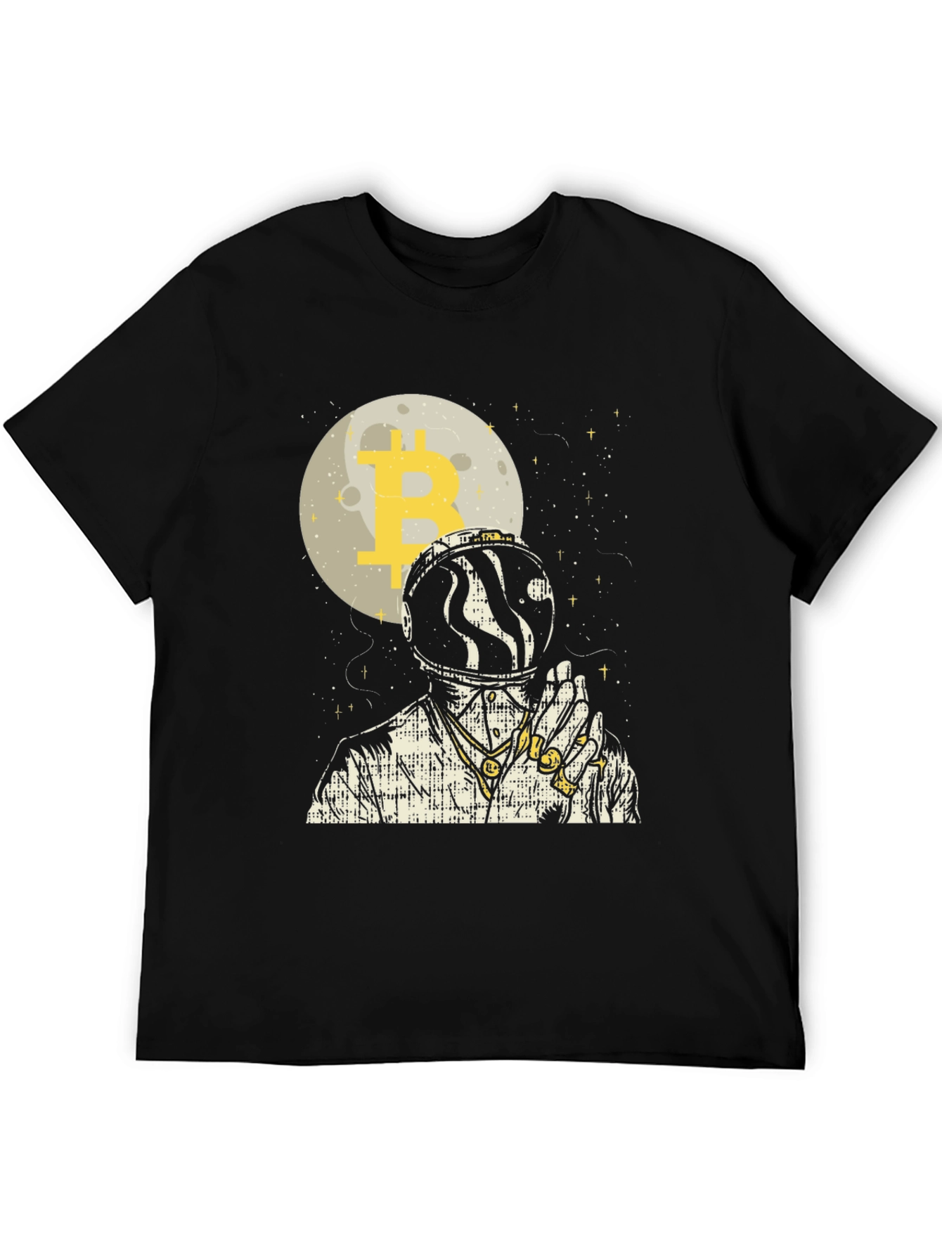 Bitcoin Astronaut Graphic Tee - Black