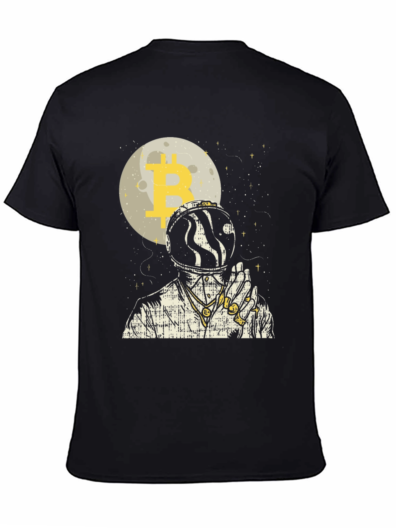 Bitcoin Astronaut Graphic Tee - Black