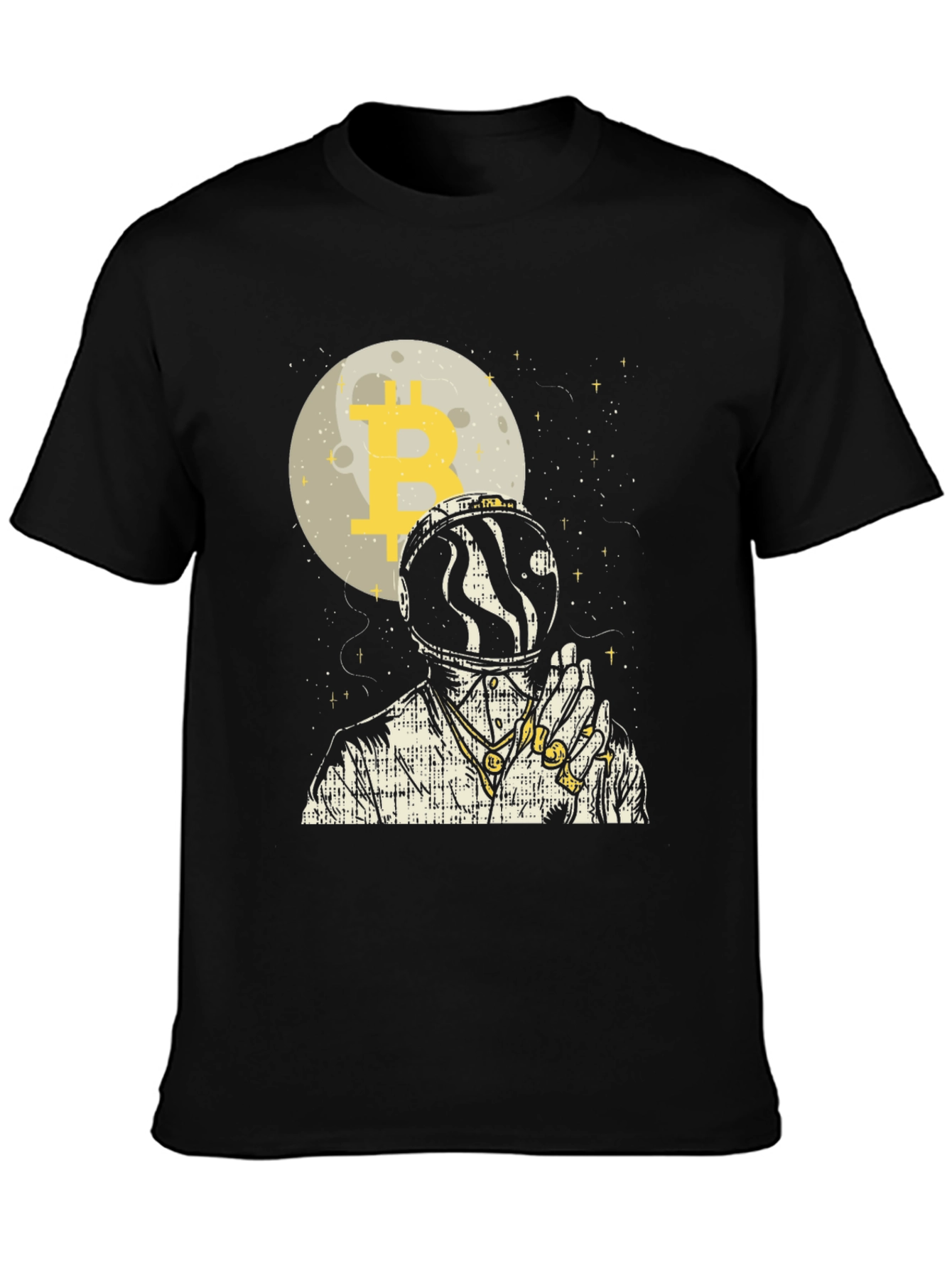 Bitcoin Astronaut Graphic Tee - Black