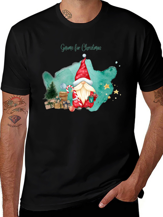 Gnome for Christmas Black T-Shirt
