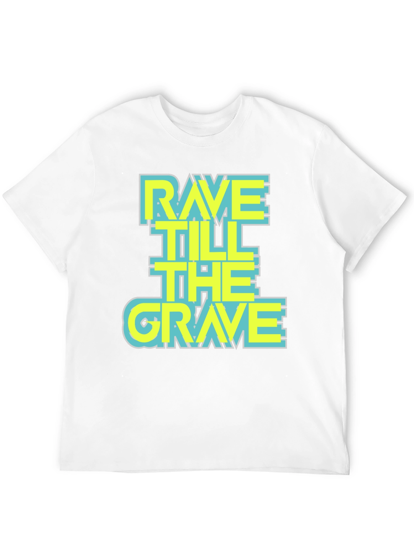 Rave Till the Grave Graphic T-Shirt - Black